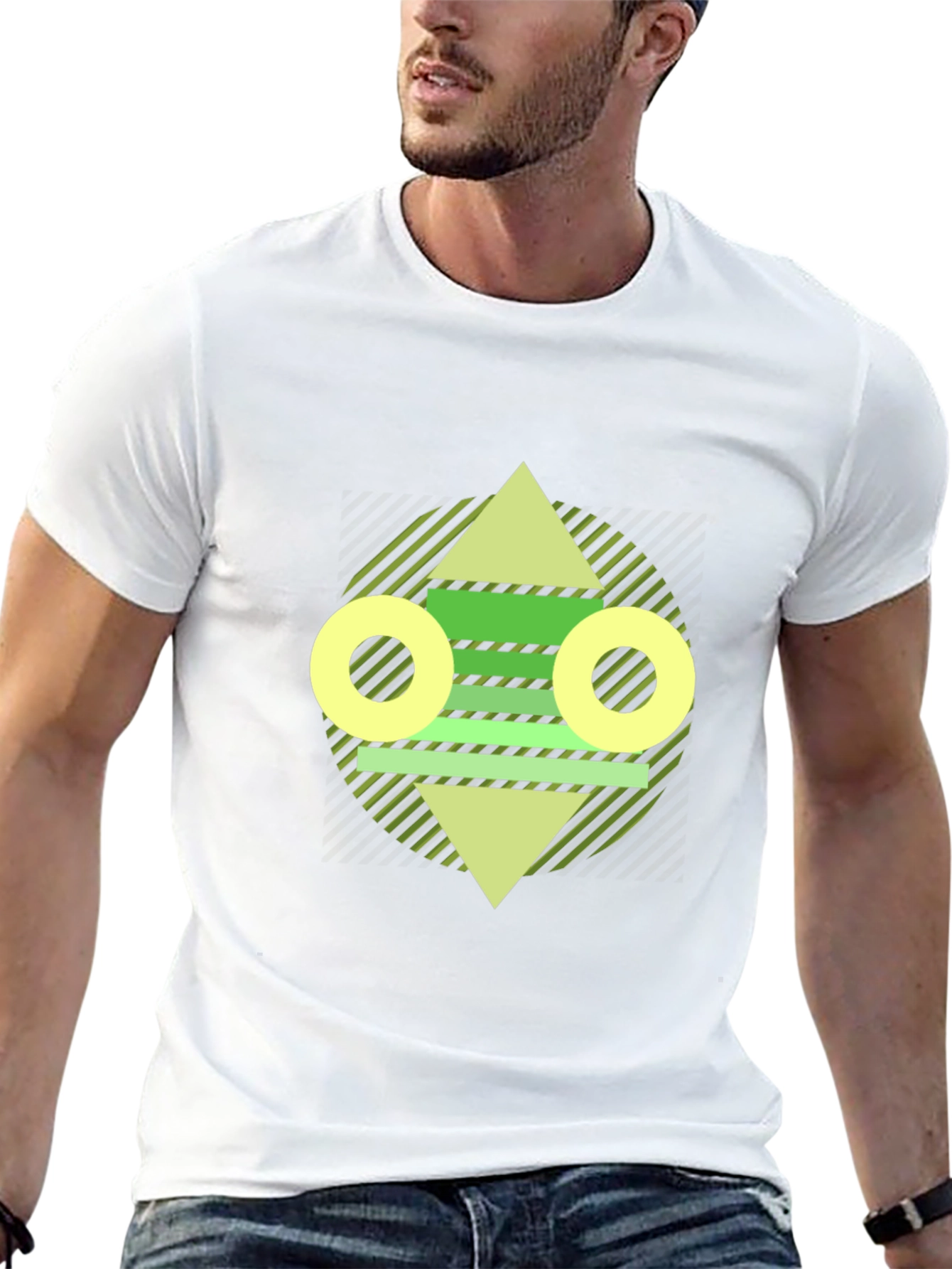 Geometric Graphic Tee - Modern Abstract Design
