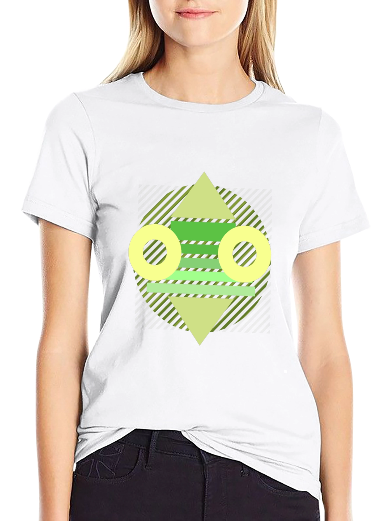 Geometric Graphic Tee - Modern Abstract Design