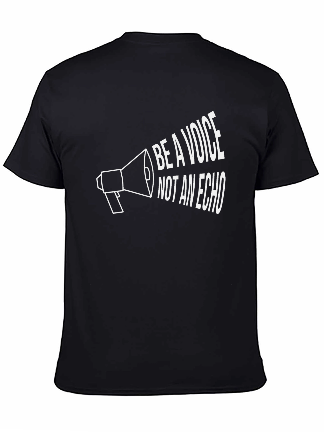 Be A Voice Not An Echo Black Graphic Tee