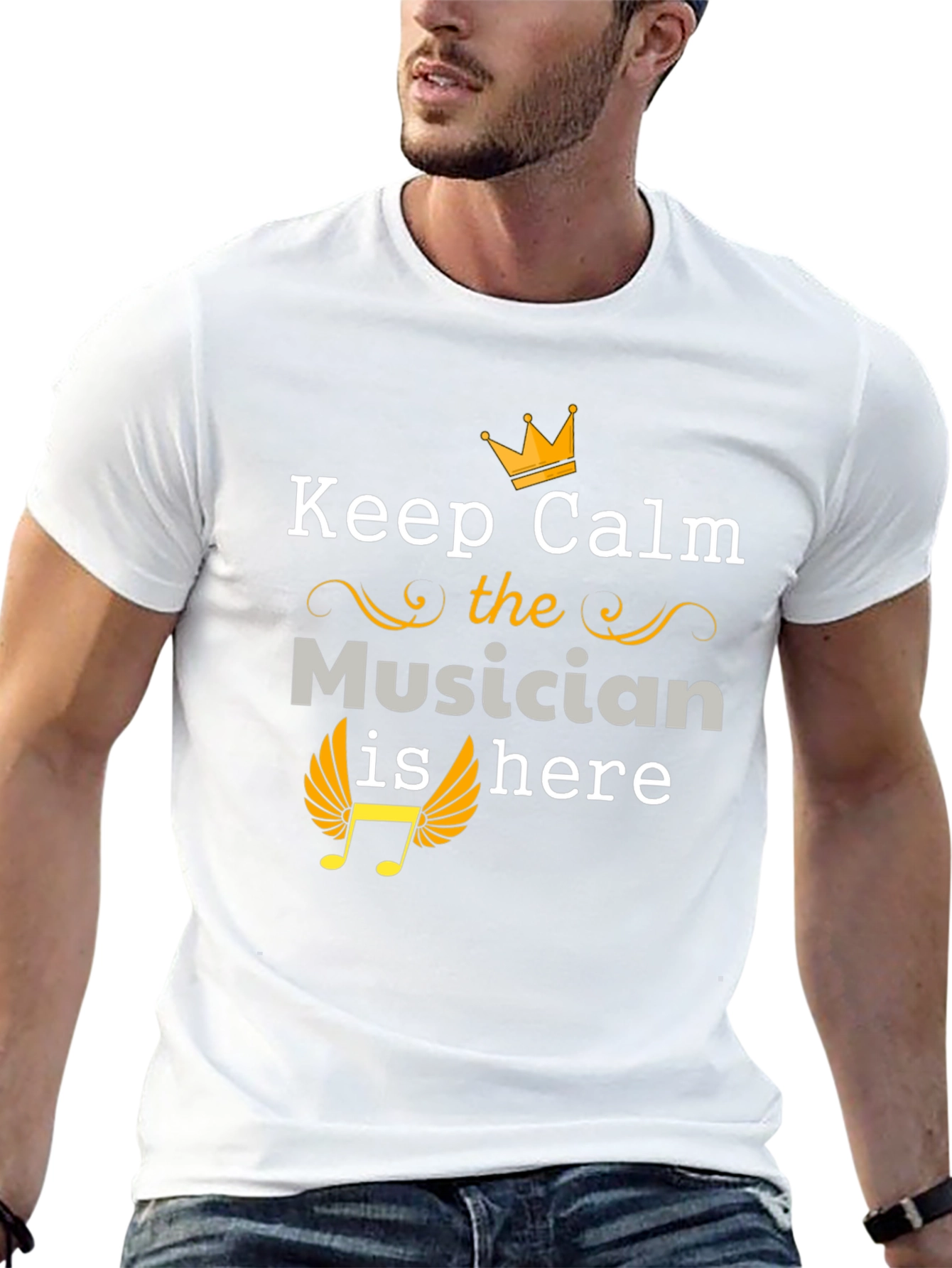 Keep Calm Musician Here Graphic Tee