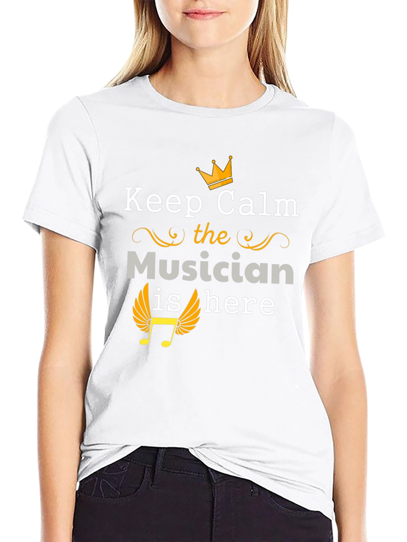 Keep Calm Musician Here Graphic Tee