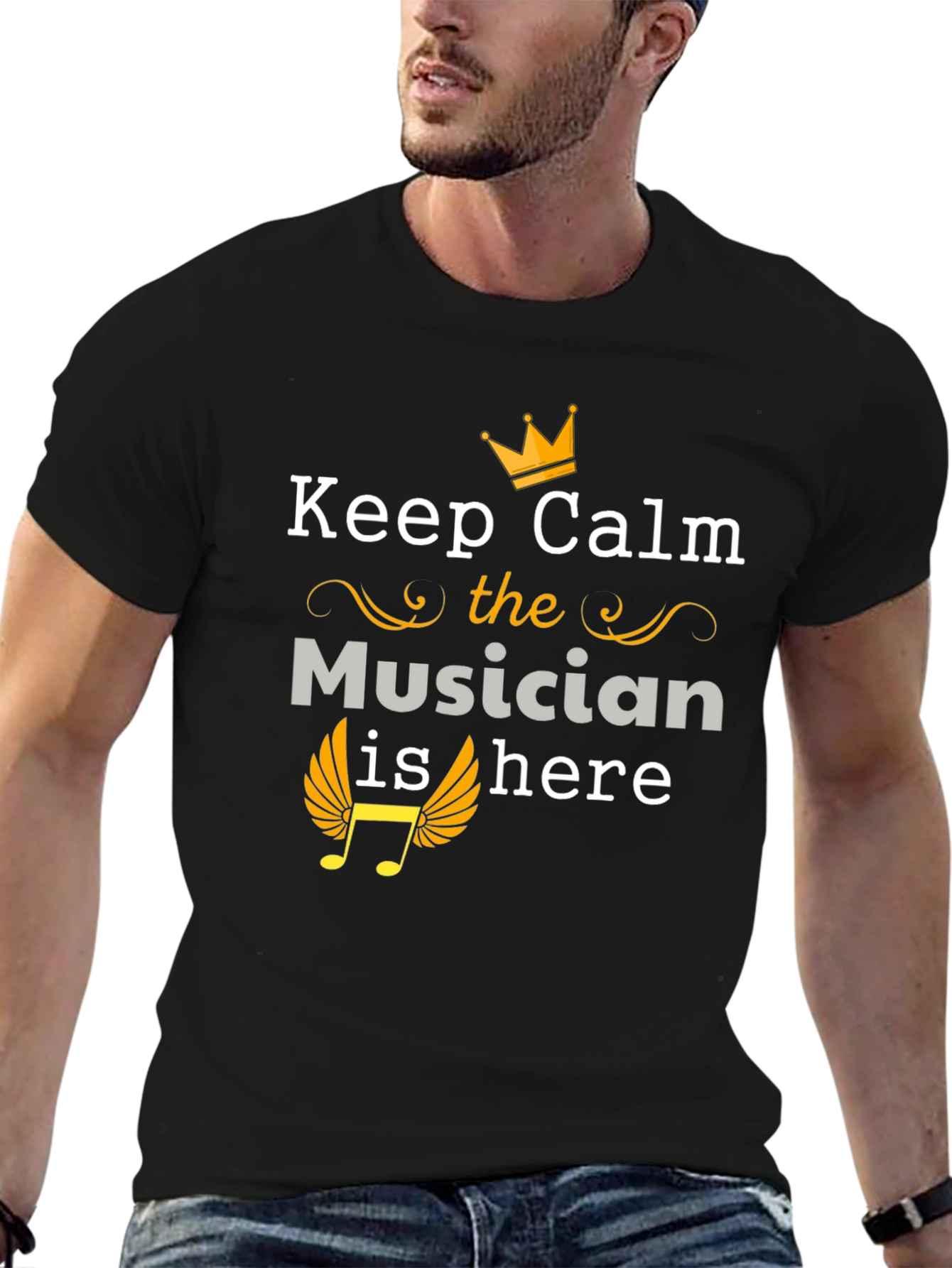 Keep Calm Musician Here Graphic Tee
