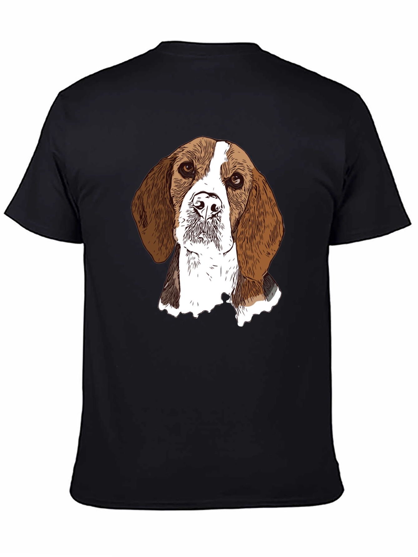 Beagle Dog Graphic Tee - Unisex Black T-Shirt