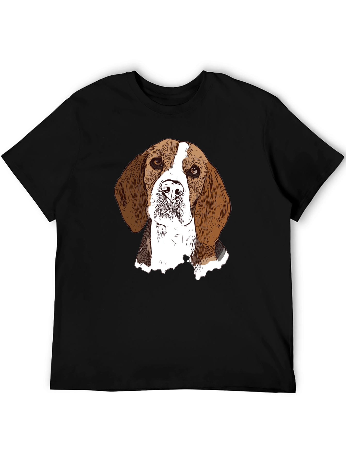 Beagle Dog Graphic Tee - Unisex Black T-Shirt
