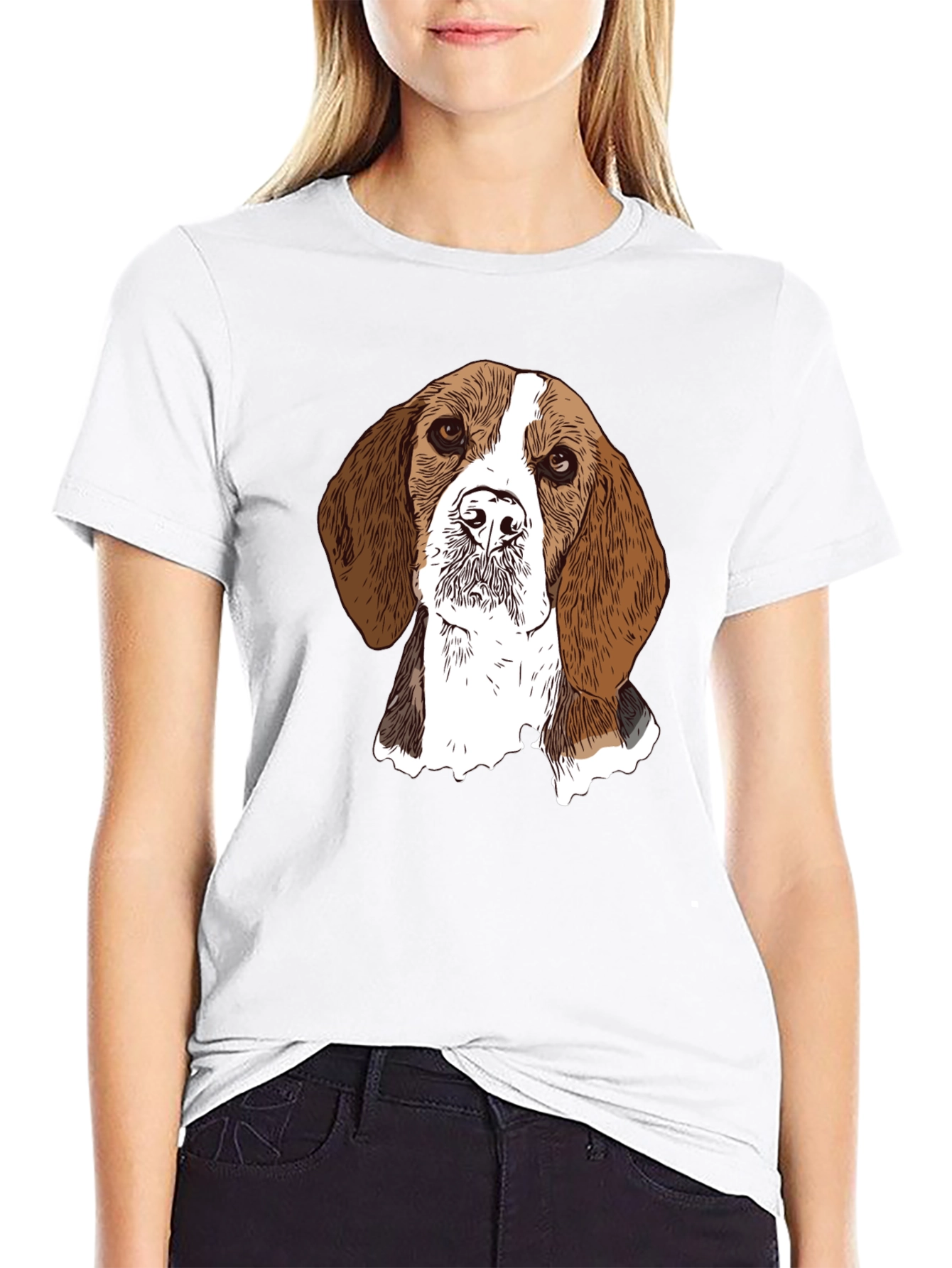 Beagle Dog Graphic Tee - Unisex Black T-Shirt