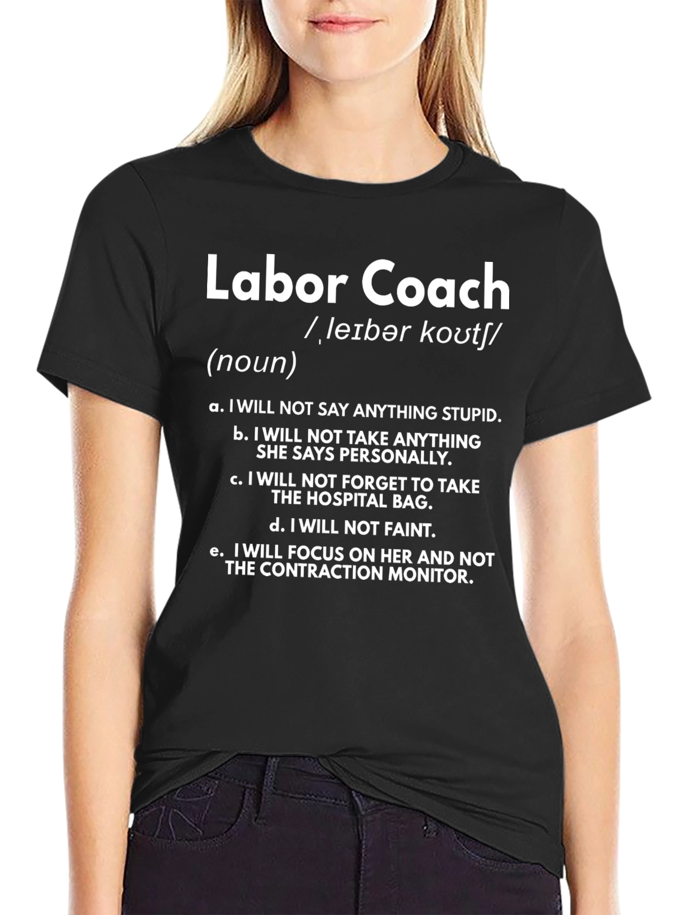 Labor Coach Definition Funny Dad T-Shirt