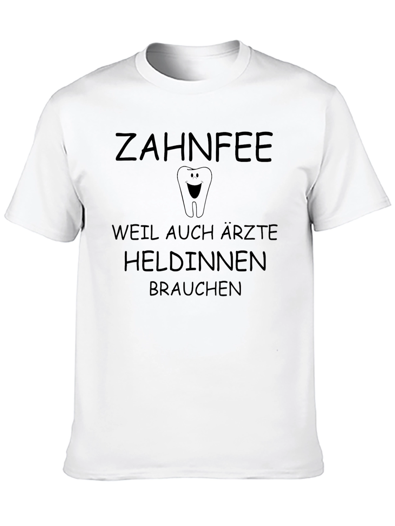 Zahnfee Tee: Doctors Need Heroines Black Cotton Tee