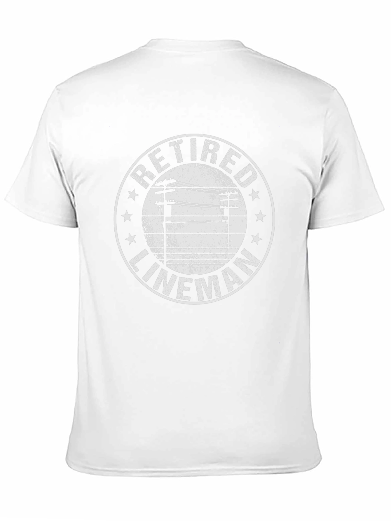 Retired Lineman T-Shirt - Black