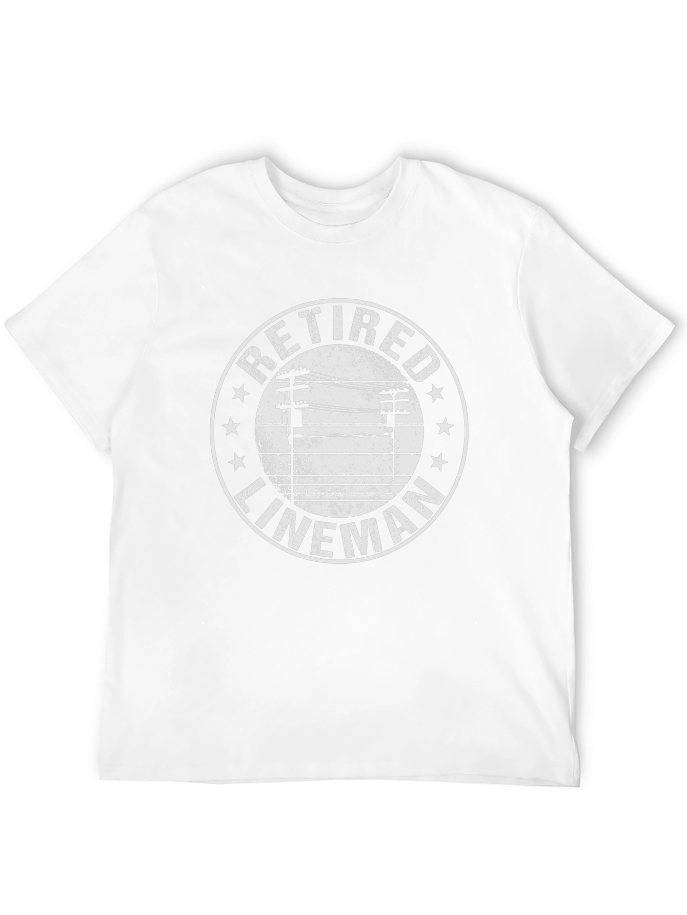 Retired Lineman T-Shirt - Black