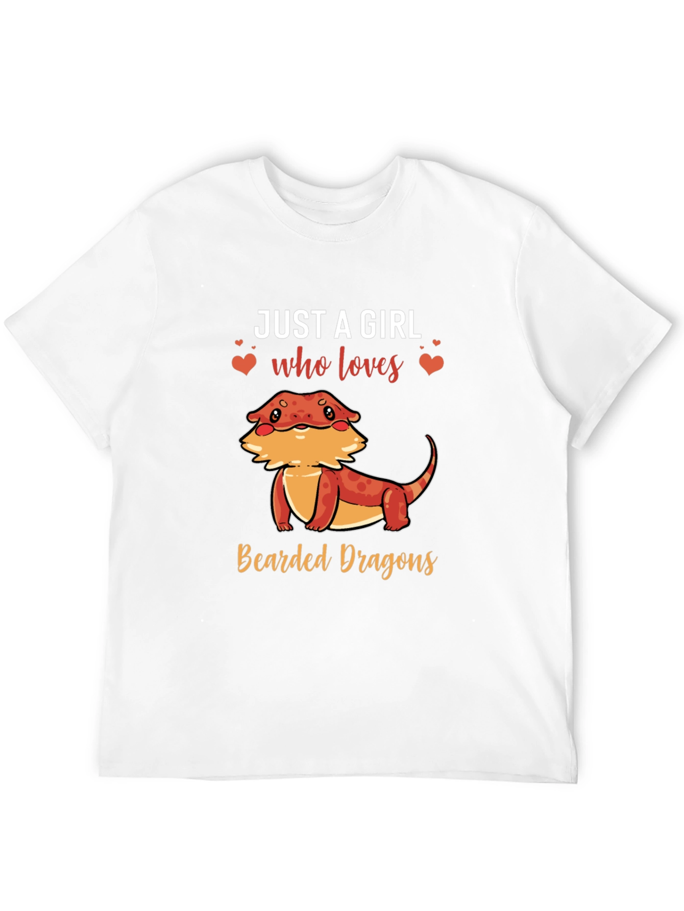 Girls Bearded Dragon T-Shirt Womens Reptile Tee