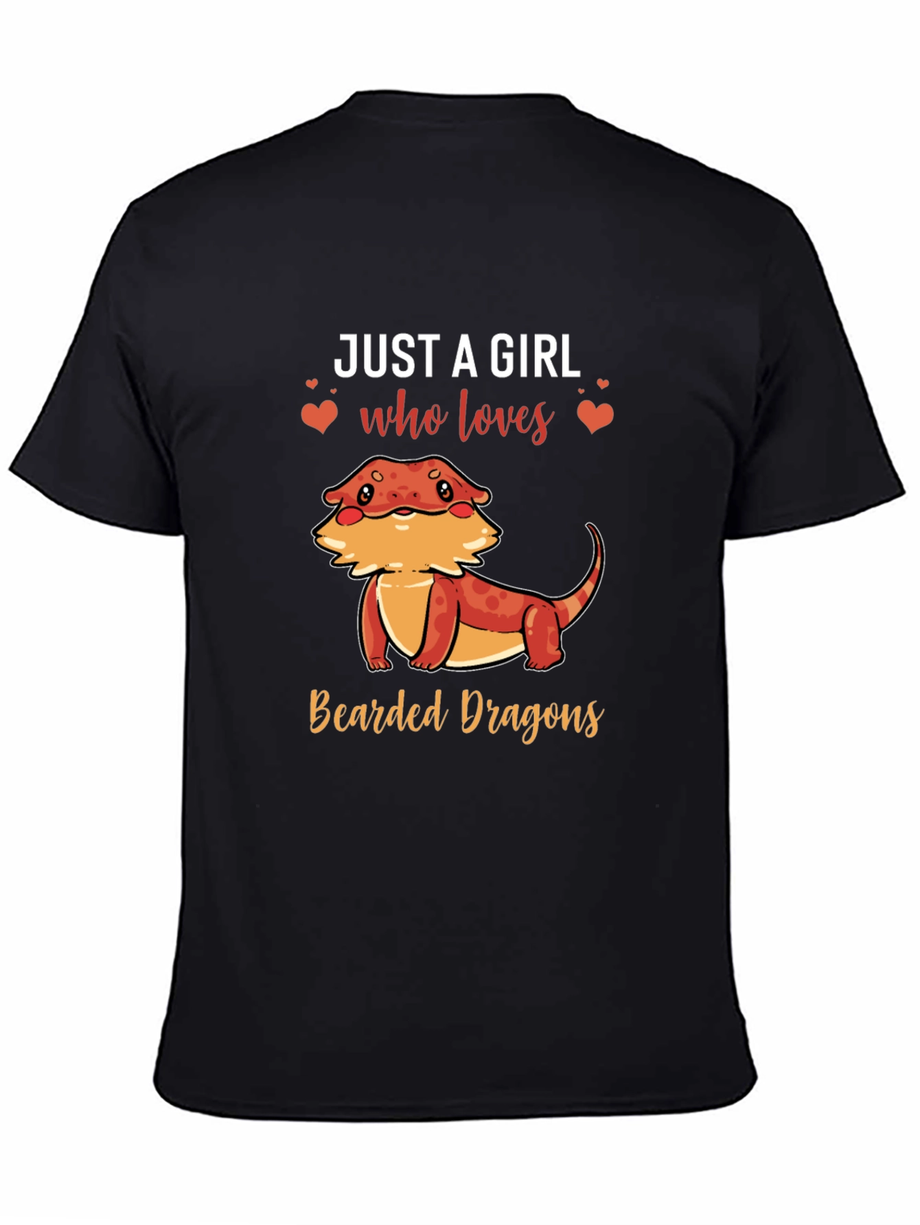 Girls Bearded Dragon T-Shirt Womens Reptile Tee