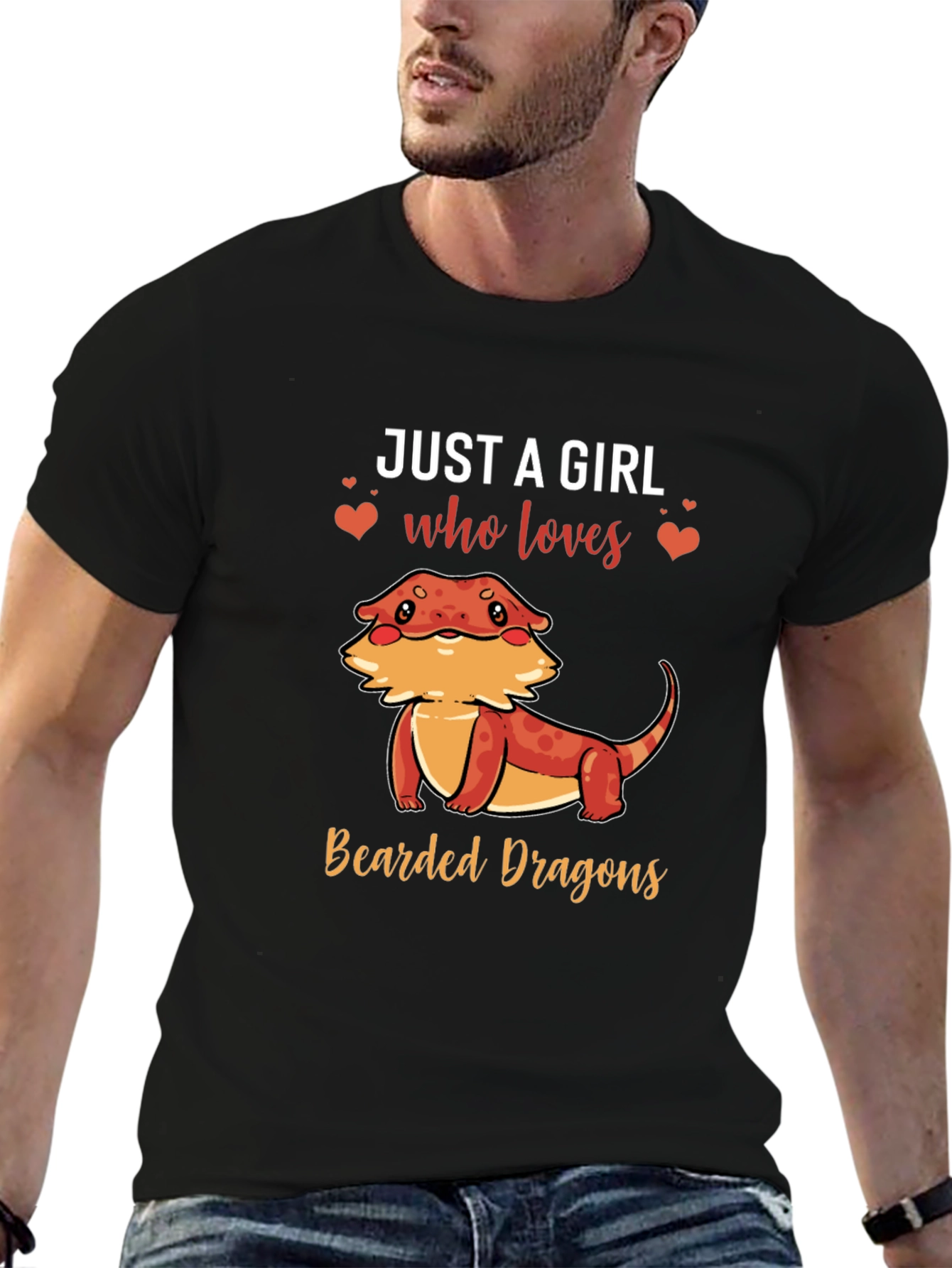 Girls Bearded Dragon T-Shirt Womens Reptile Tee