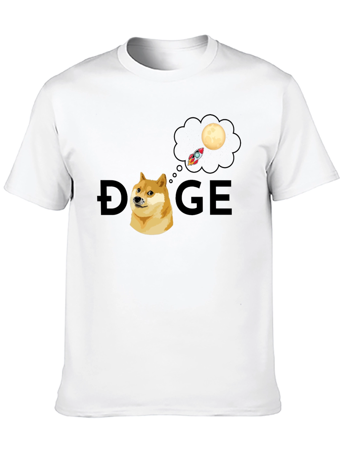 Doge To The Moon Graphic T-Shirt