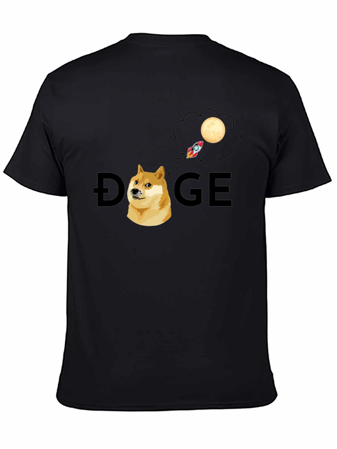Doge To The Moon Graphic T-Shirt
