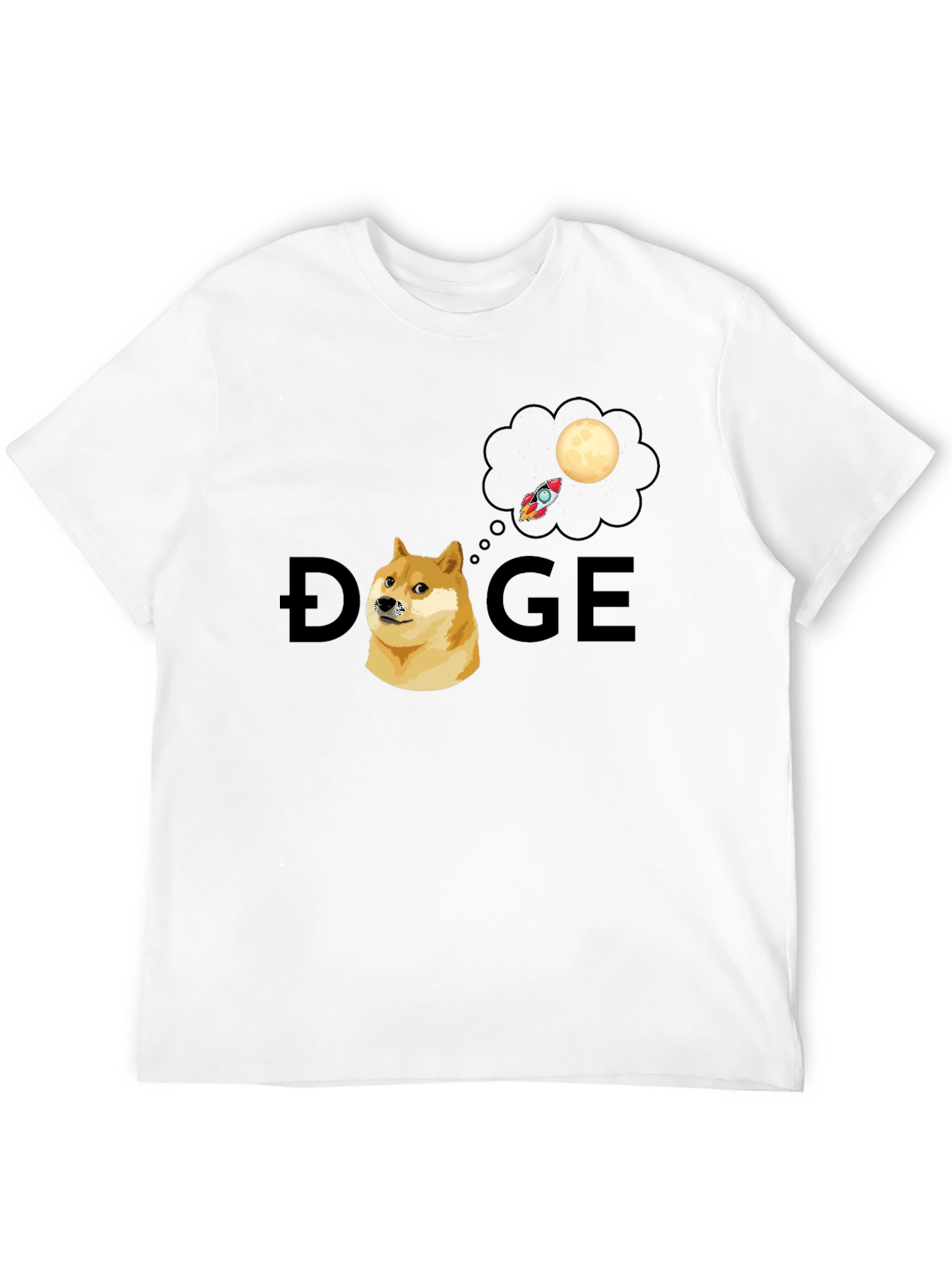 Doge To The Moon Graphic T-Shirt