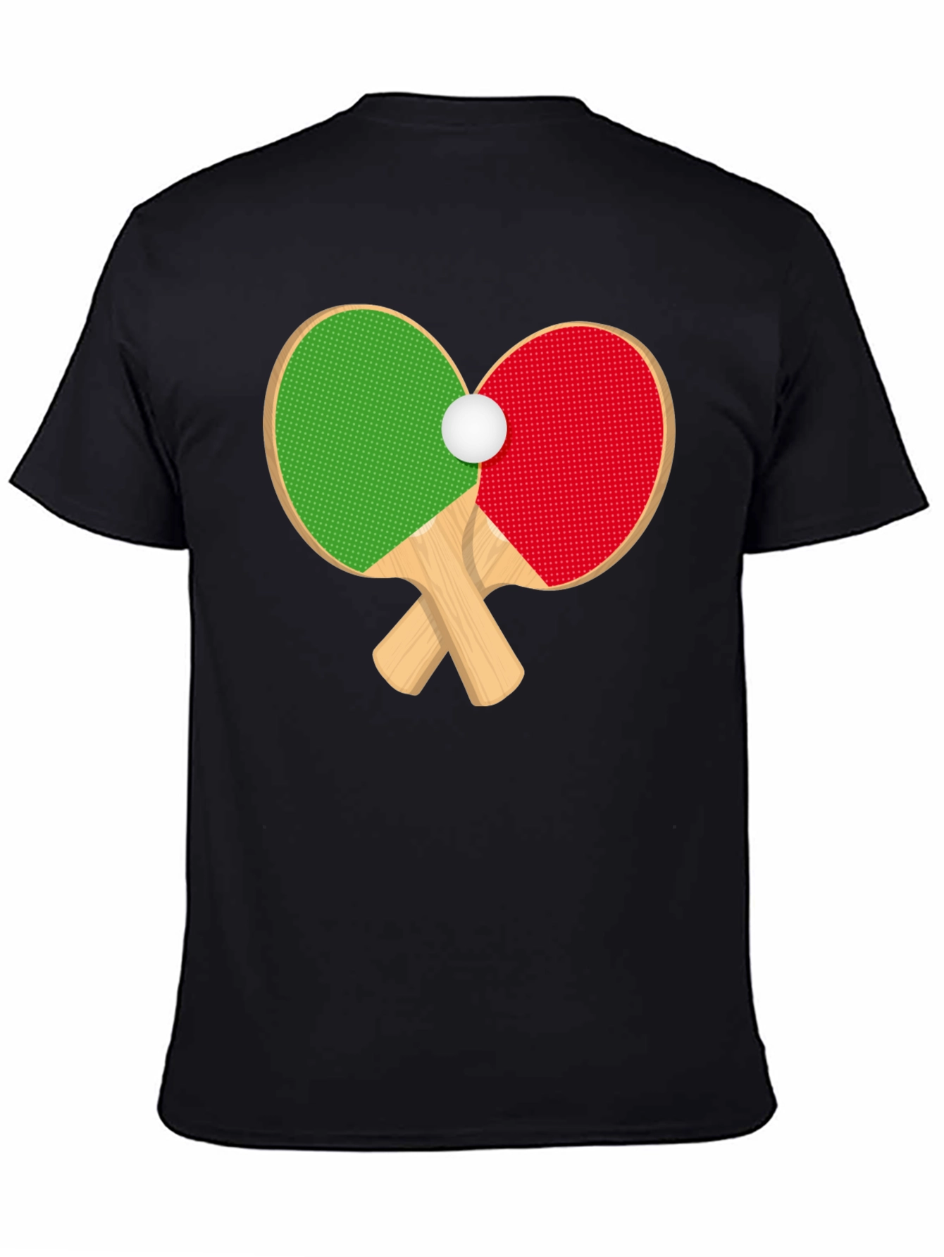 Ping Pong Paddles Heart T-Shirt - Table Tennis Love!