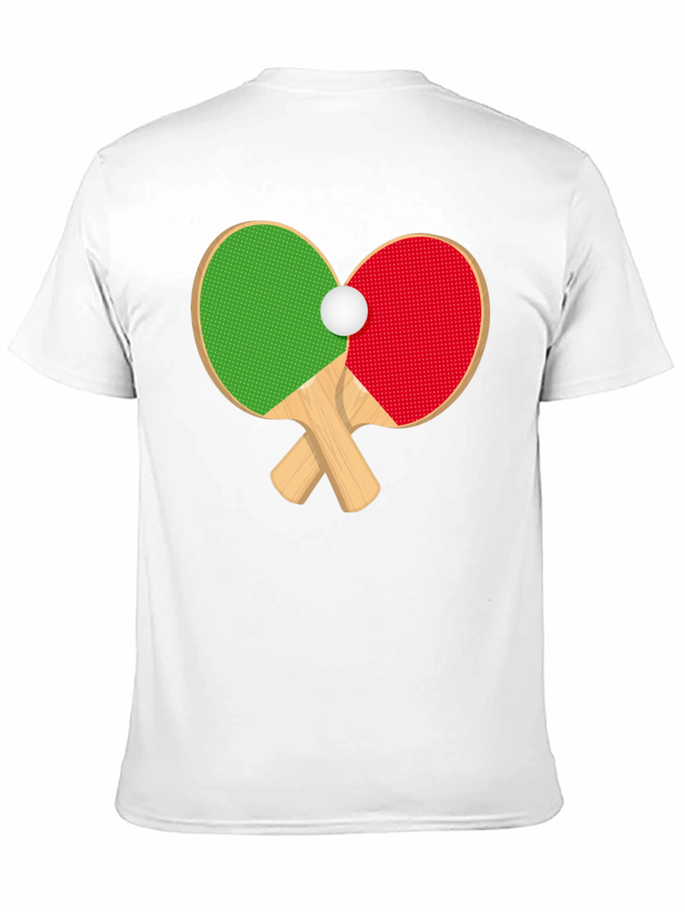 Ping Pong Paddles Heart T-Shirt - Table Tennis Love!