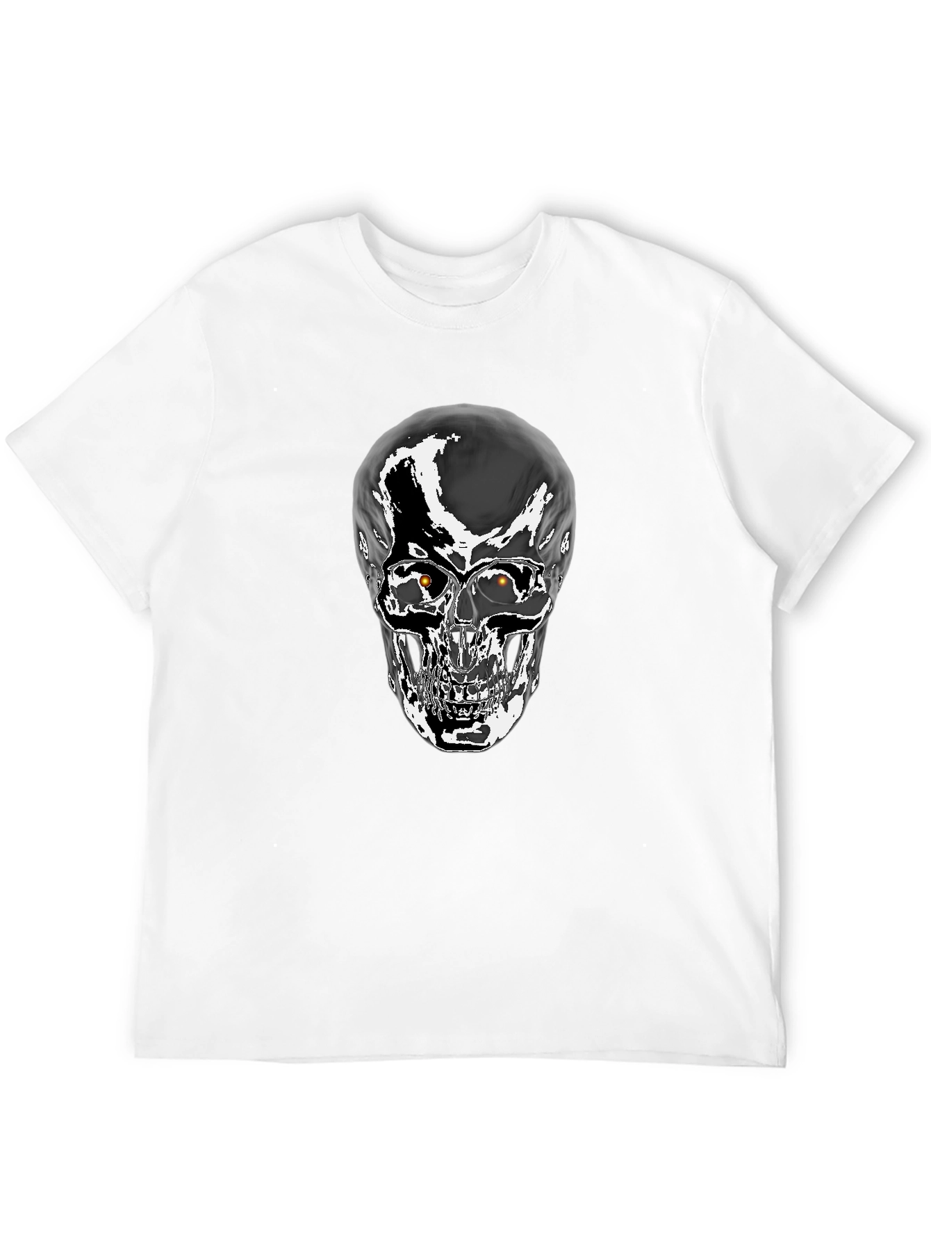 Skull Graphic T-Shirt - Mens Black Tee