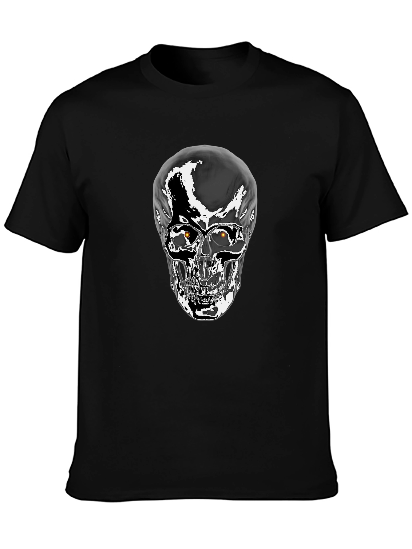 Skull Graphic T-Shirt - Mens Black Tee
