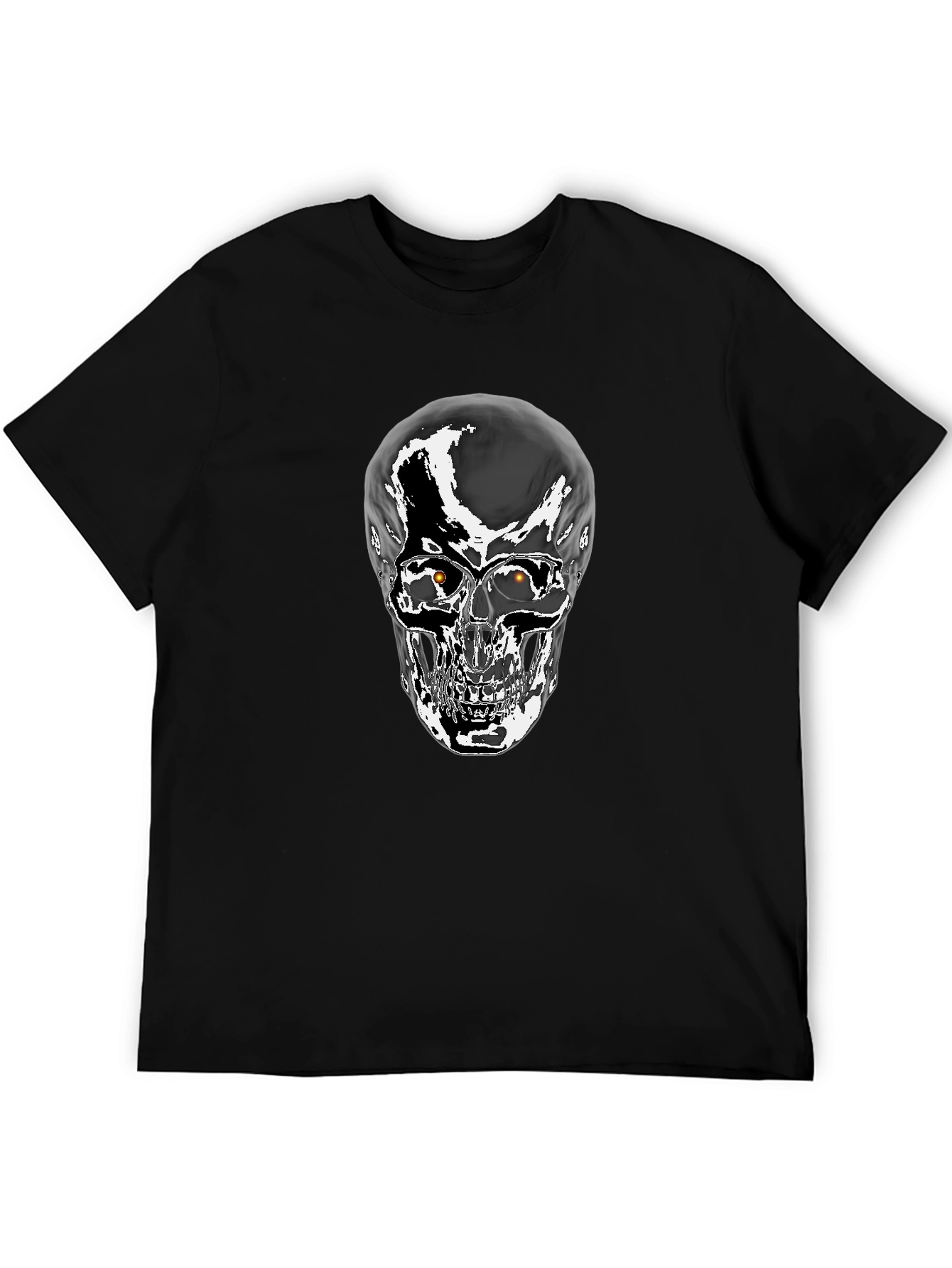 Skull Graphic T-Shirt - Mens Black Tee