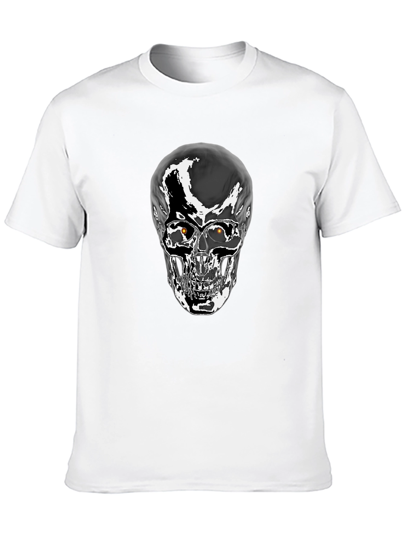 Skull Graphic T-Shirt - Mens Black Tee