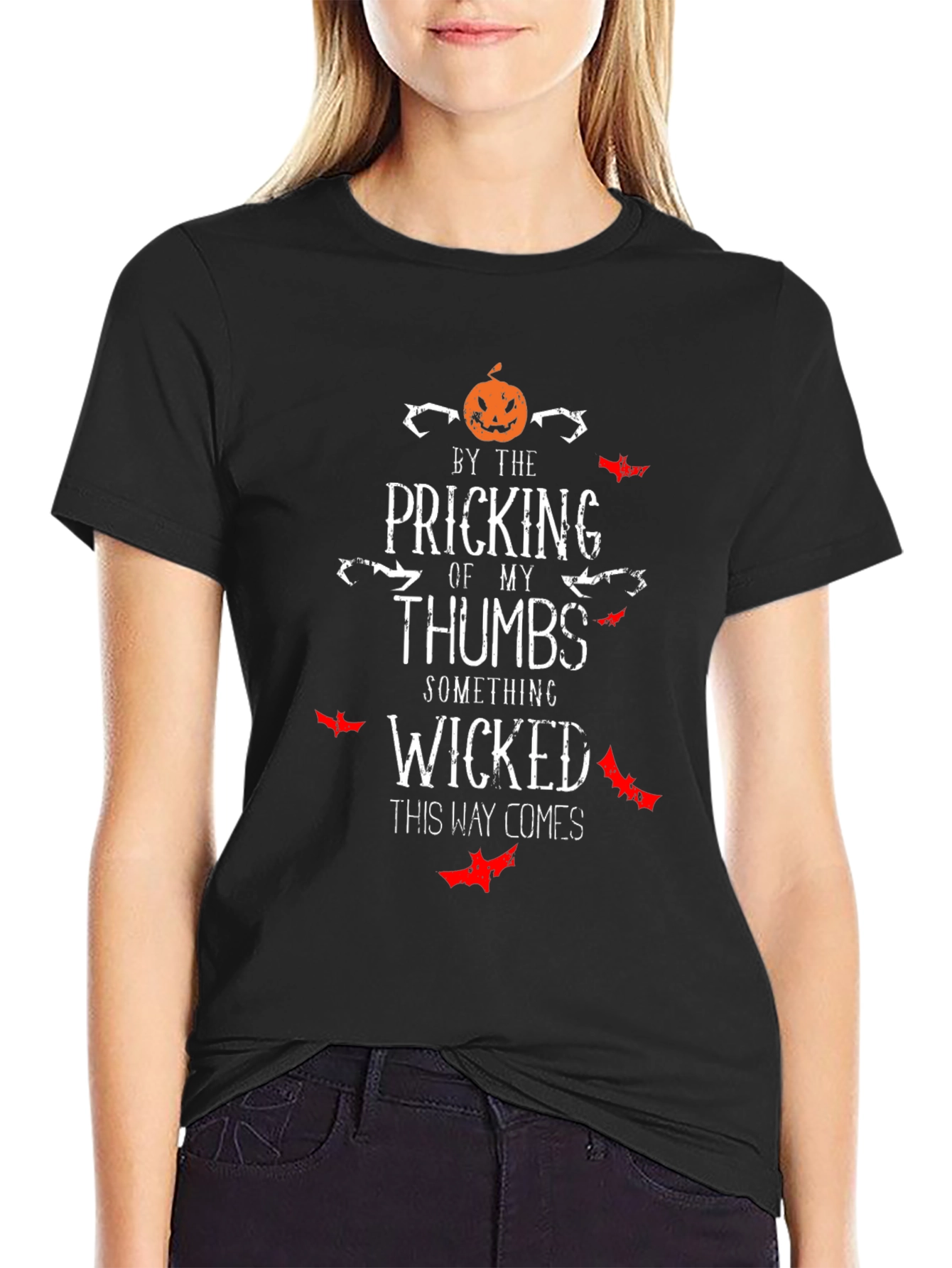 Halloween Pricking of My Thumbs Graphic Tee