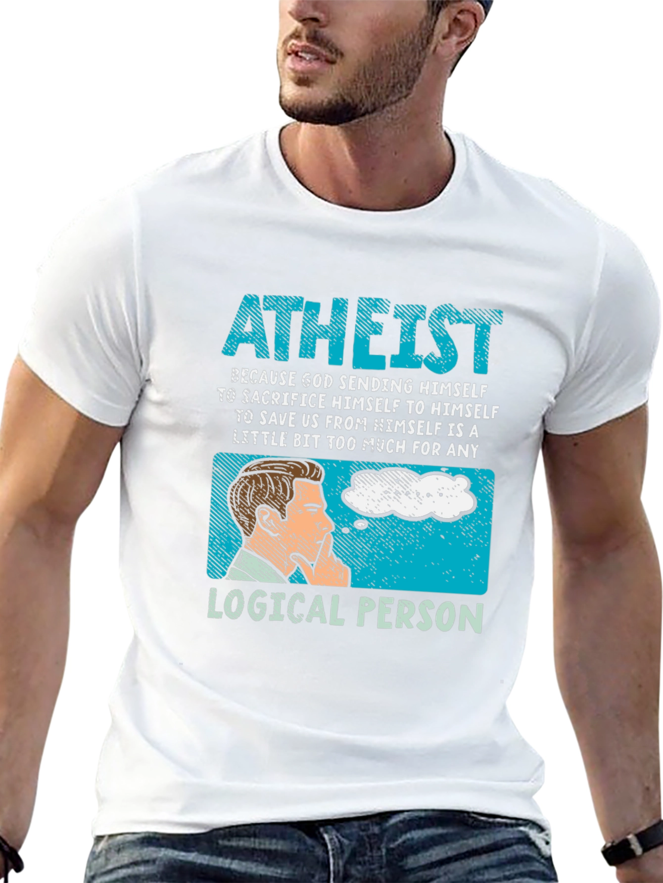 Atheist Logical Person Graphic T-Shirt
