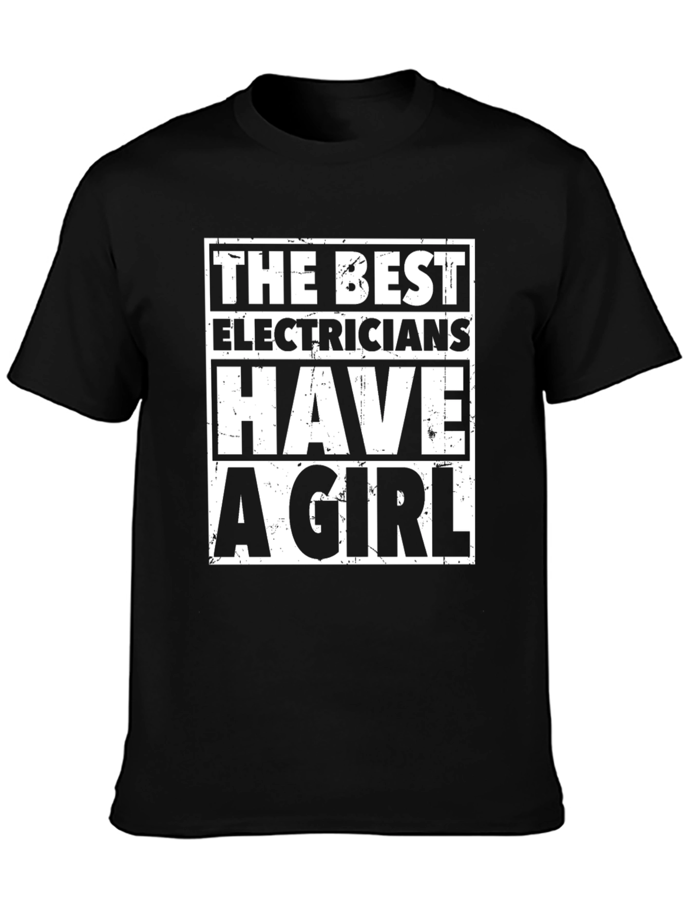 Electricians Girl Black T-Shirt