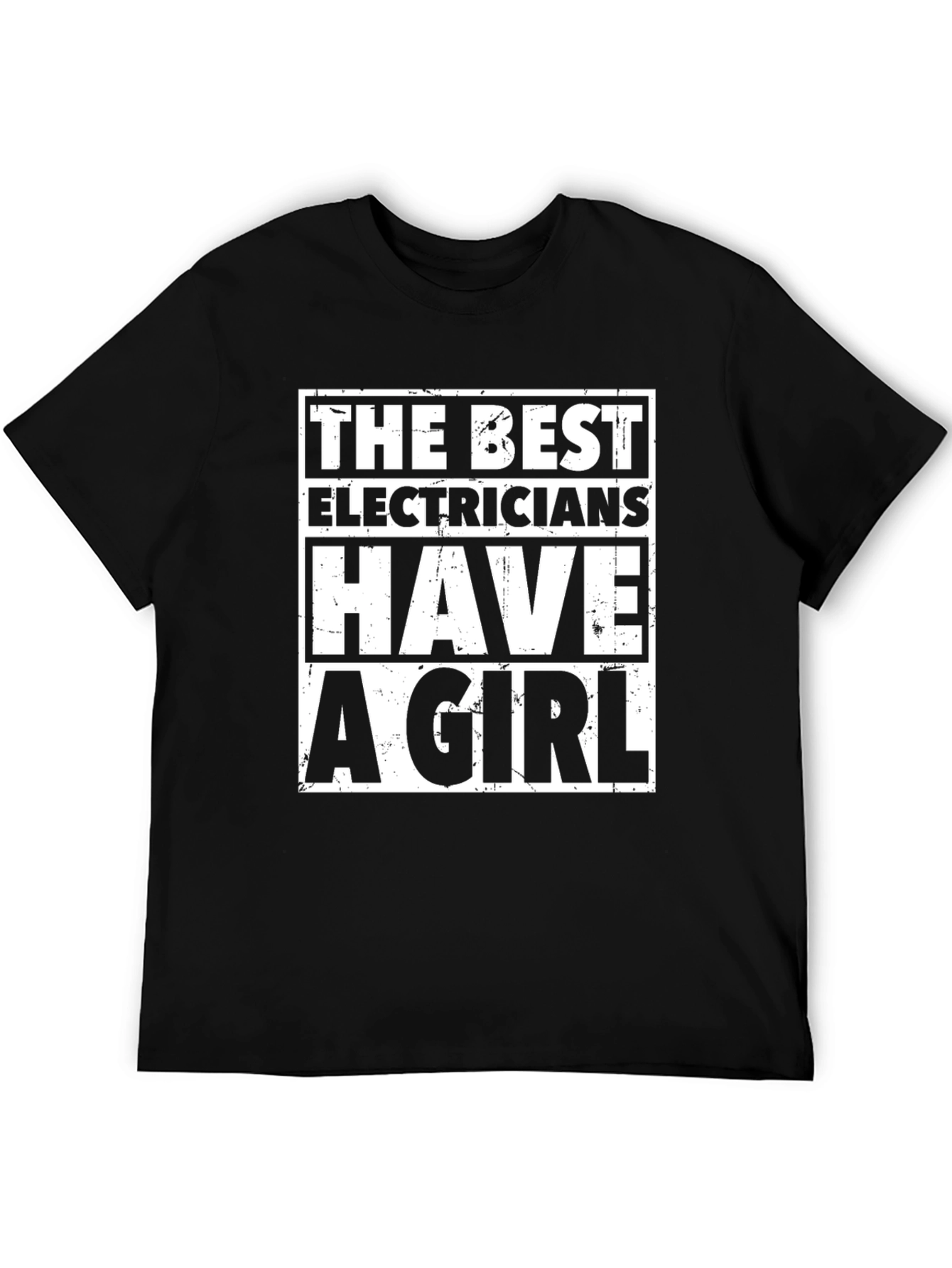 Electricians Girl Black T-Shirt