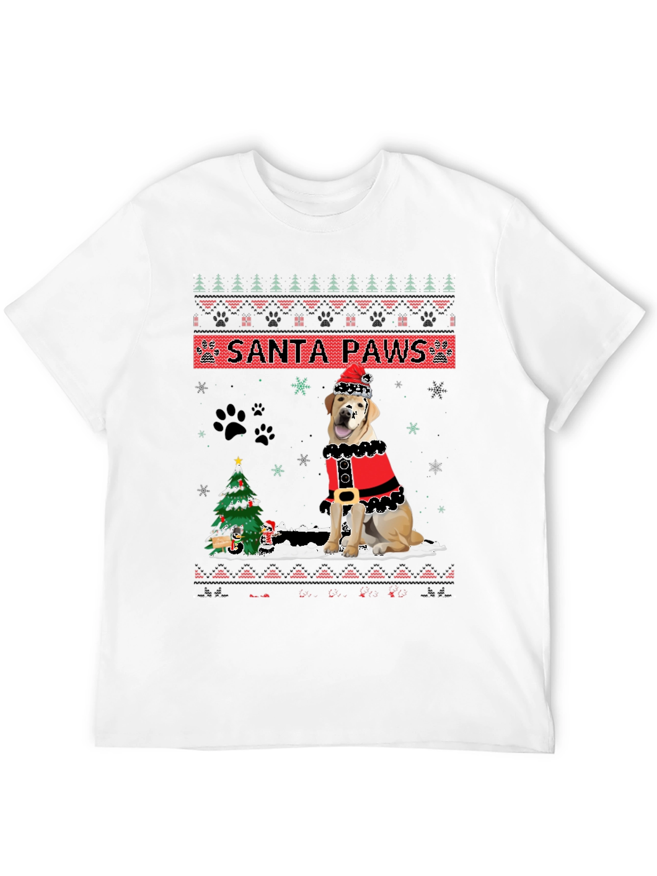 Santa Paws Dog Christmas T-Shirt