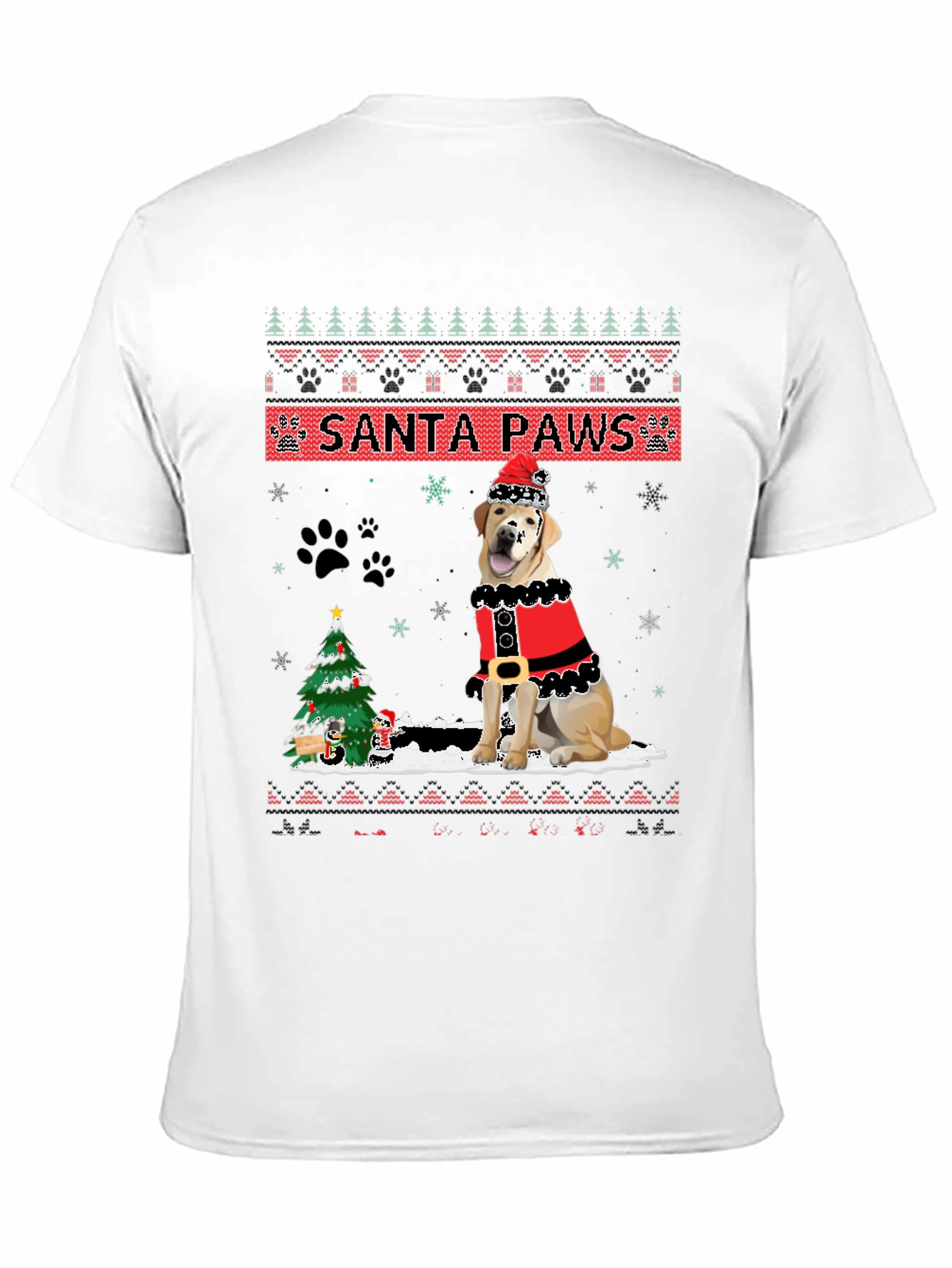 Santa Paws Dog Christmas T-Shirt