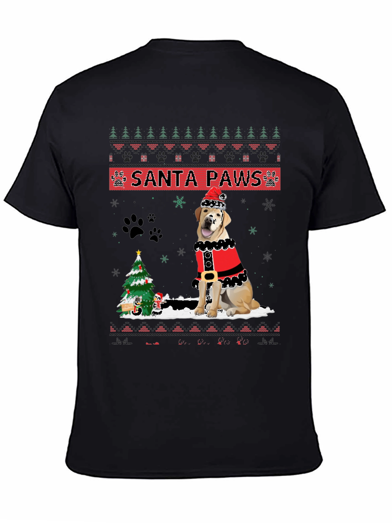 Santa Paws Dog Christmas T-Shirt