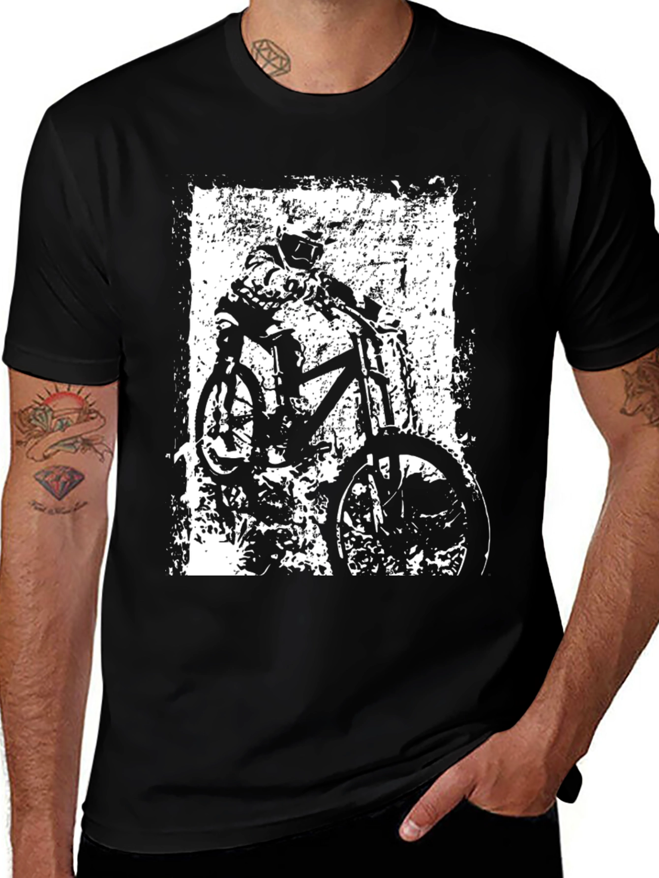 Mountain Bike Rider Graphic T-Shirt