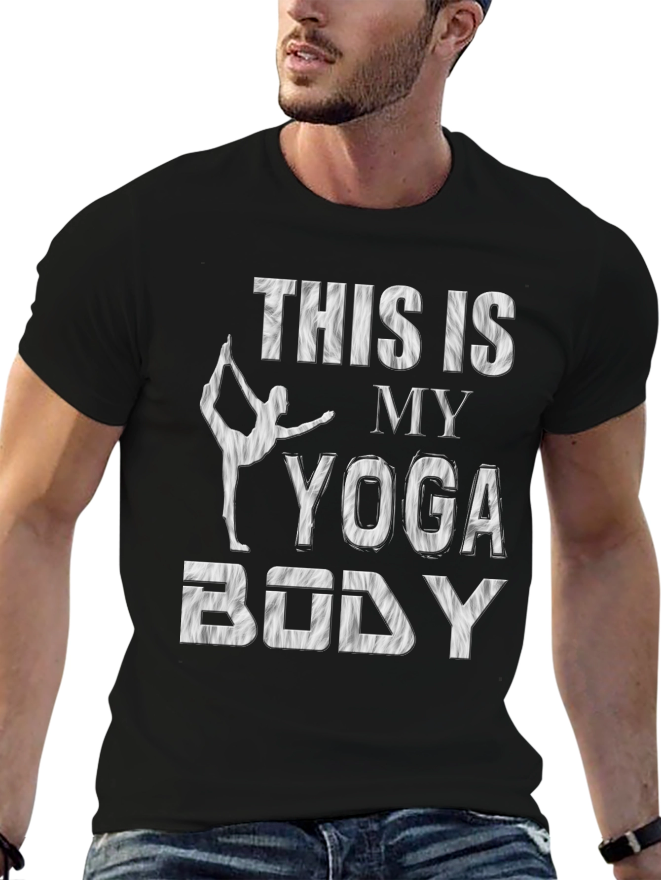 Yoga Body T-Shirt - Black Fitness Apparel