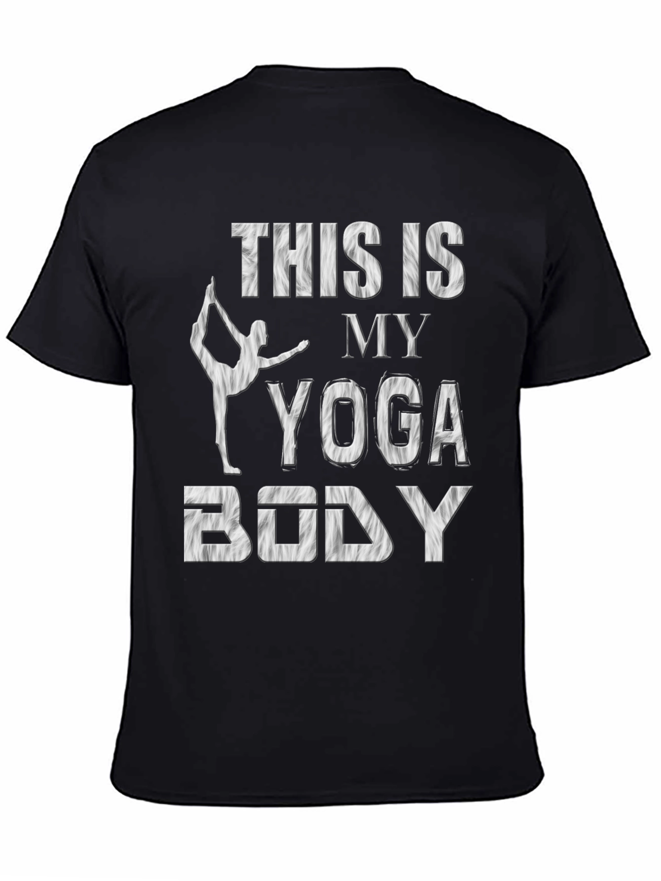 Yoga Body T-Shirt - Black Fitness Apparel