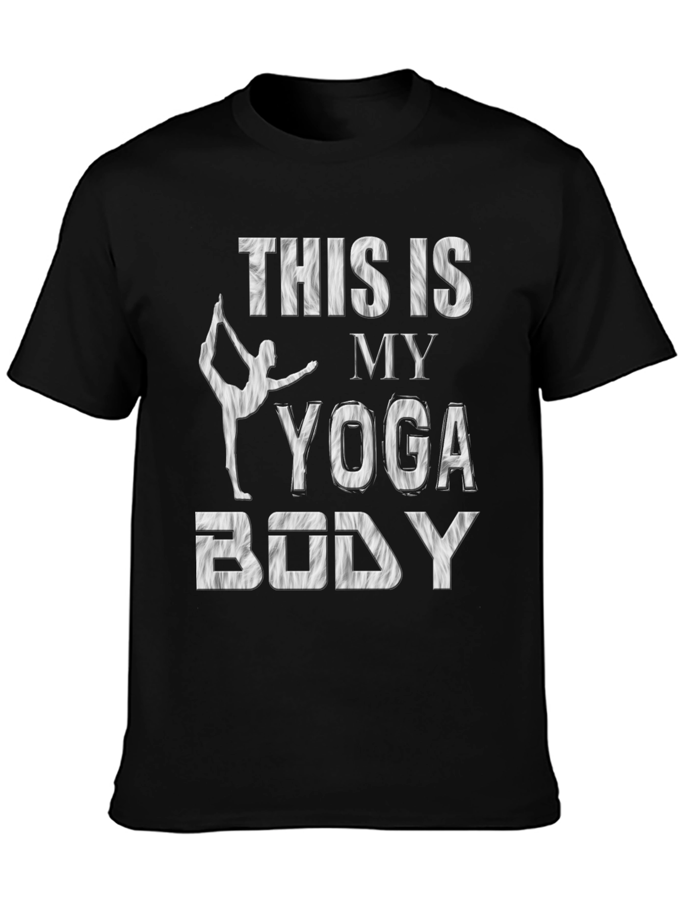 Yoga Body T-Shirt - Black Fitness Apparel