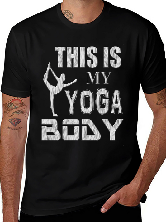 Yoga Body T-Shirt - Black Fitness Apparel