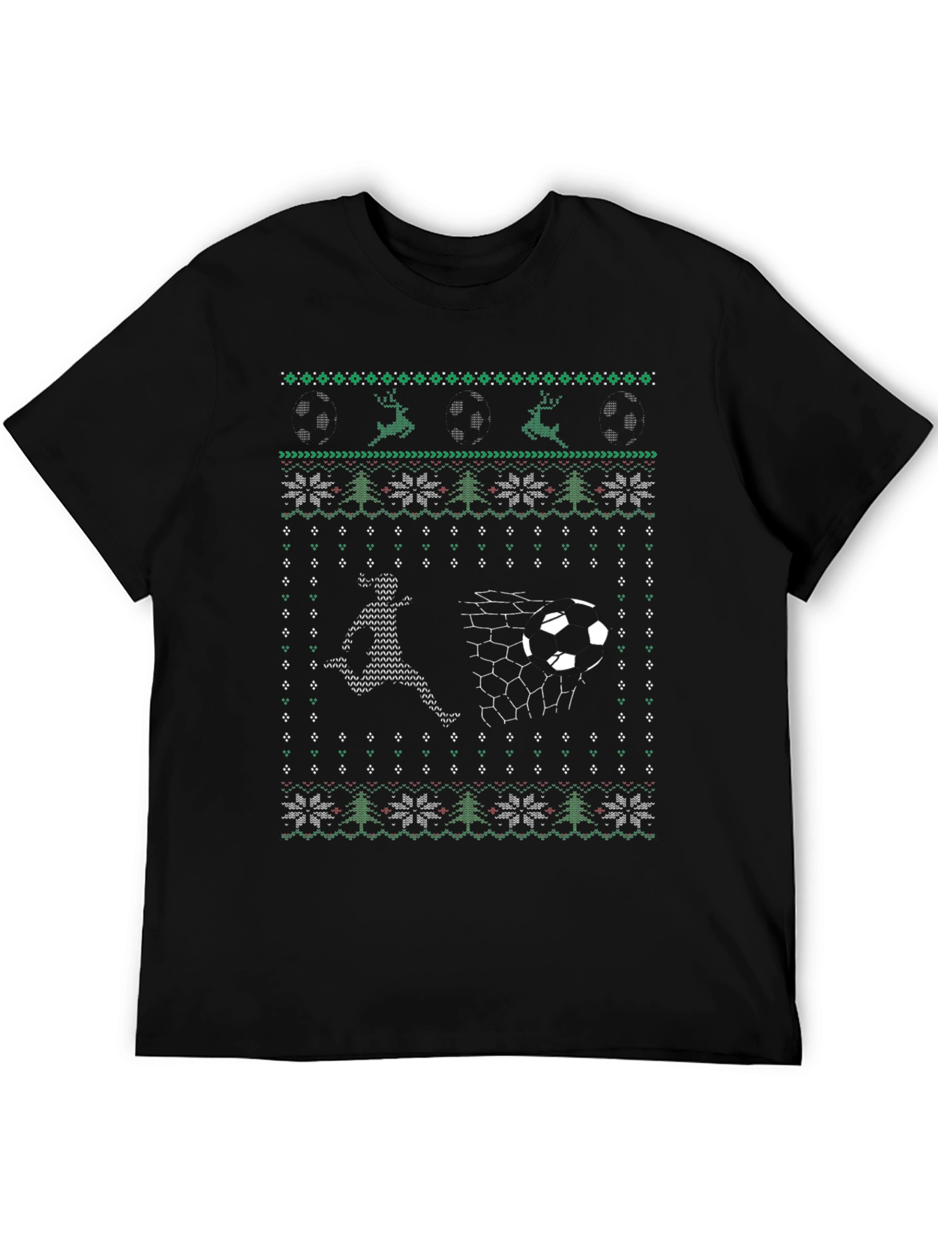 Soccer Ugly Christmas Sweater T-Shirt
