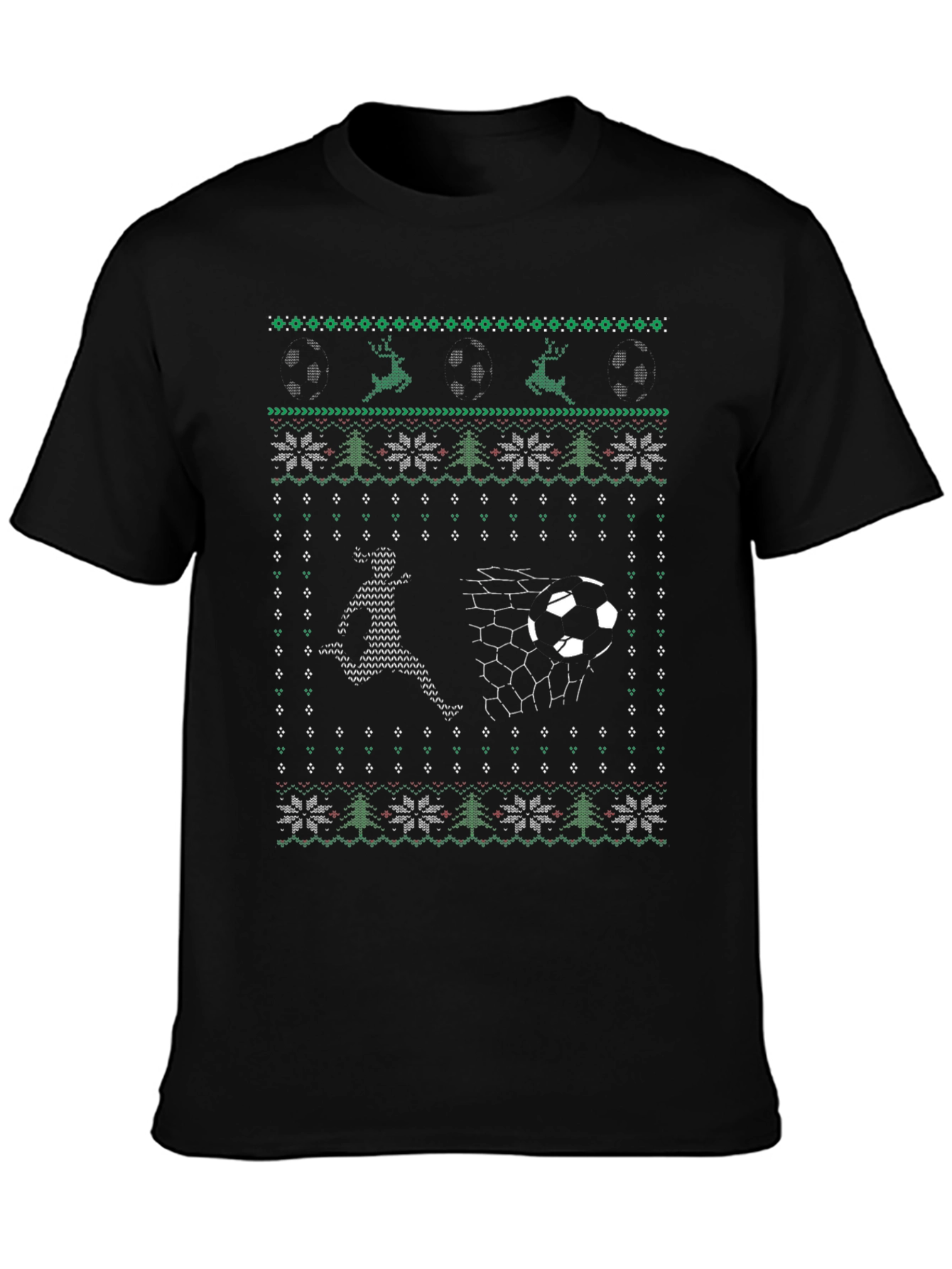Soccer Ugly Christmas Sweater T-Shirt