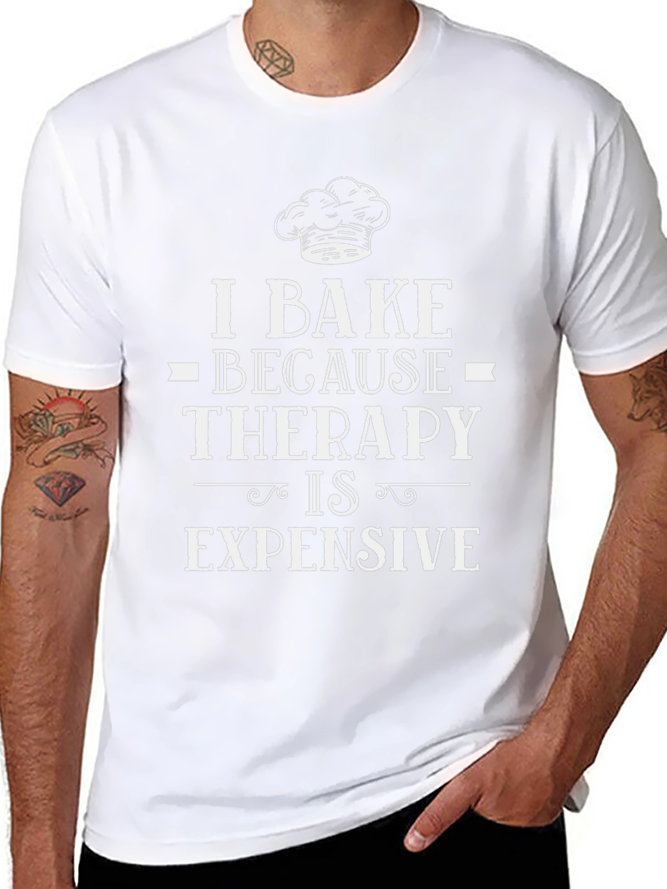 I Bake Because Therapy Is Expensive Graphic Tee