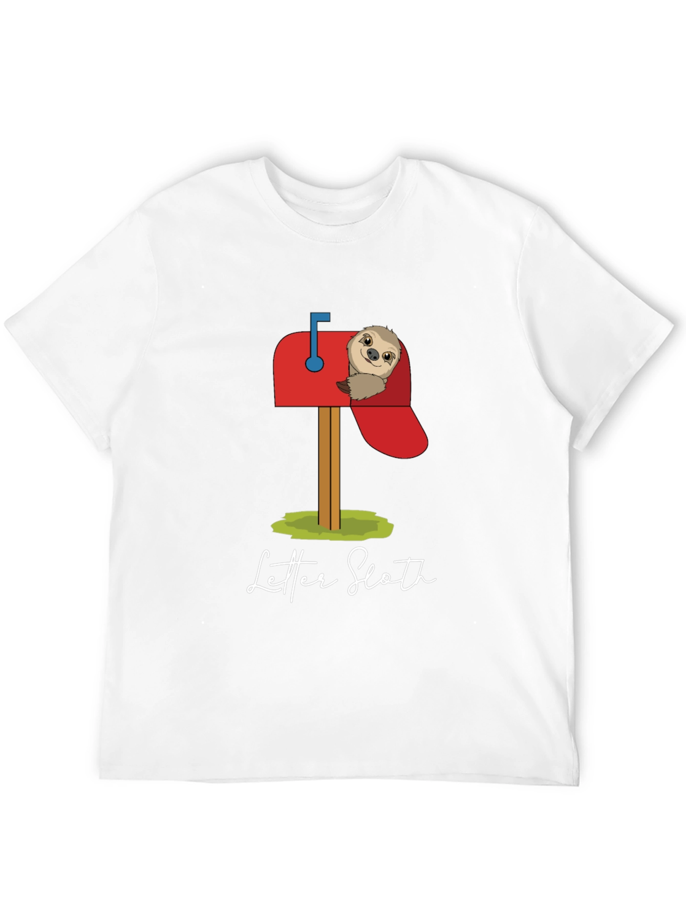 Letter Sloth Graphic T-Shirt - Cute & Comfy