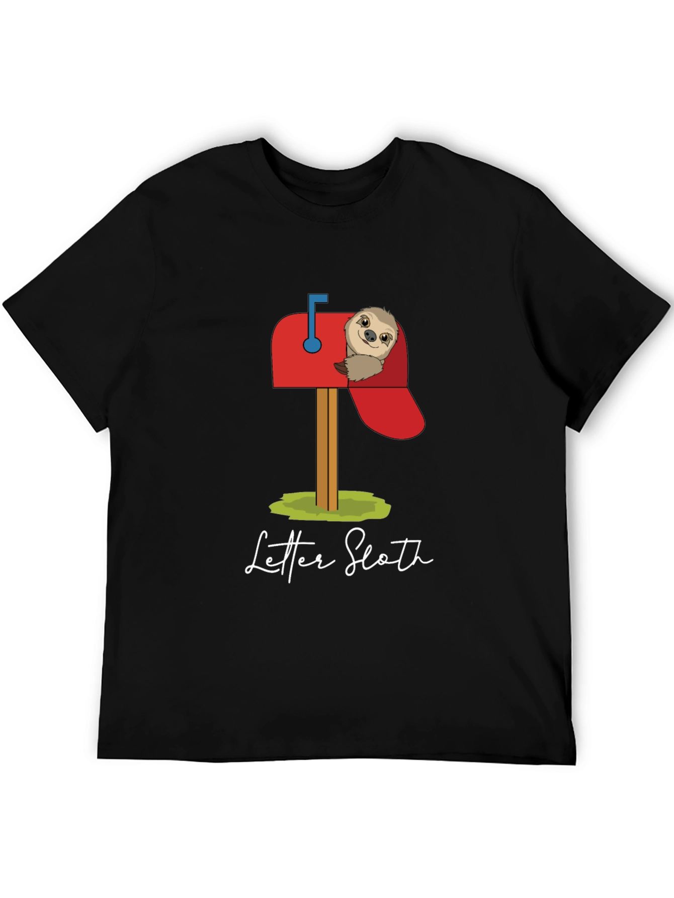 Letter Sloth Graphic T-Shirt - Cute & Comfy