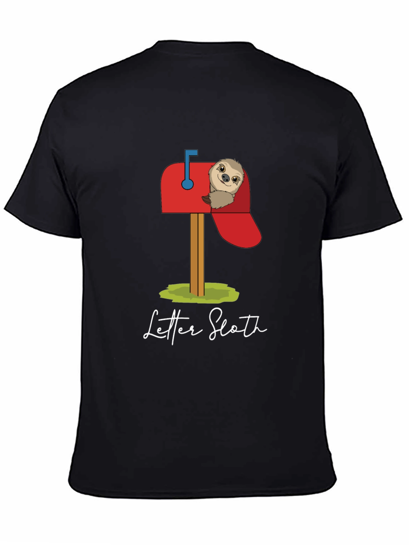 Letter Sloth Graphic T-Shirt - Cute & Comfy