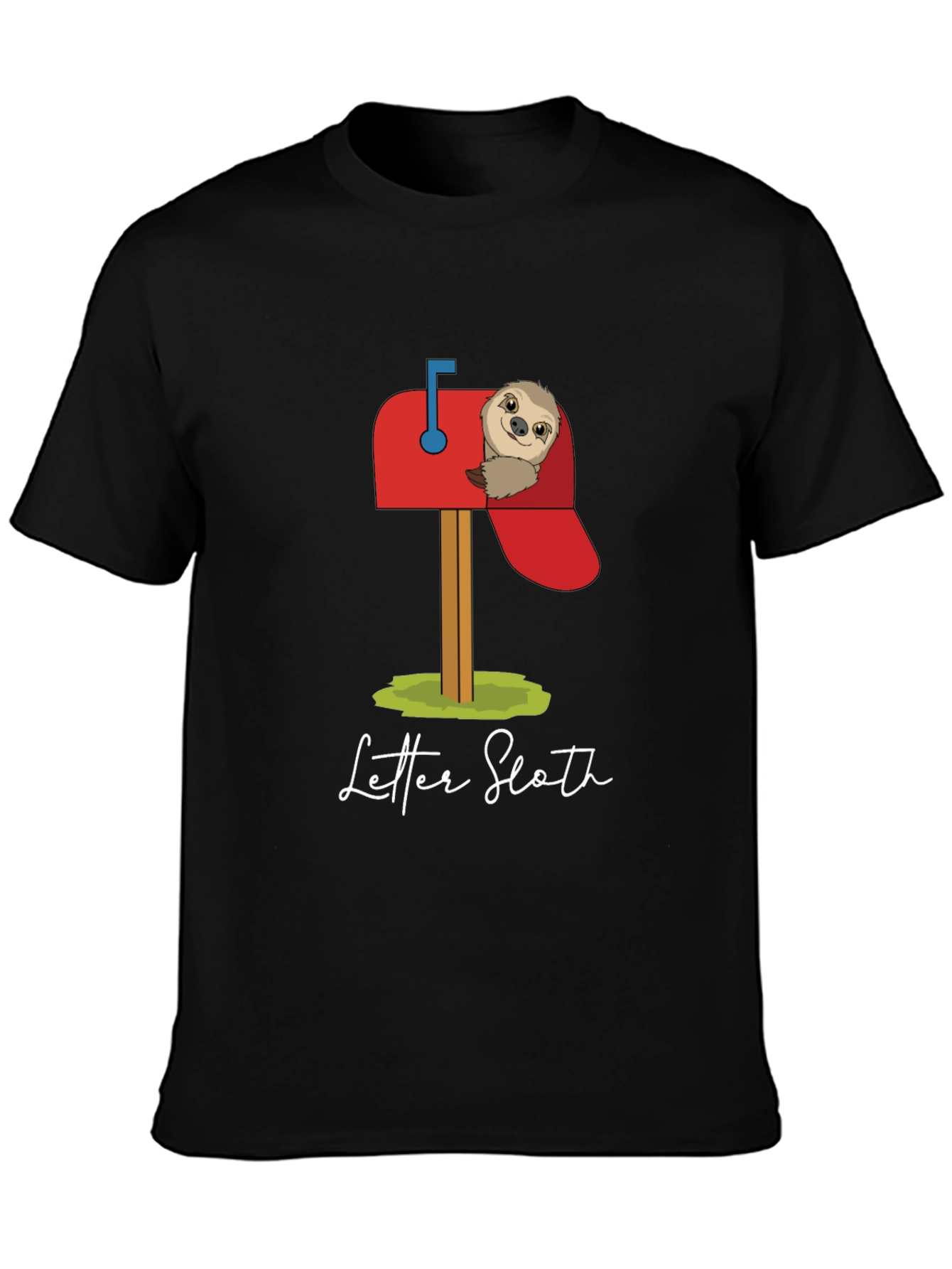 Letter Sloth Graphic T-Shirt - Cute & Comfy