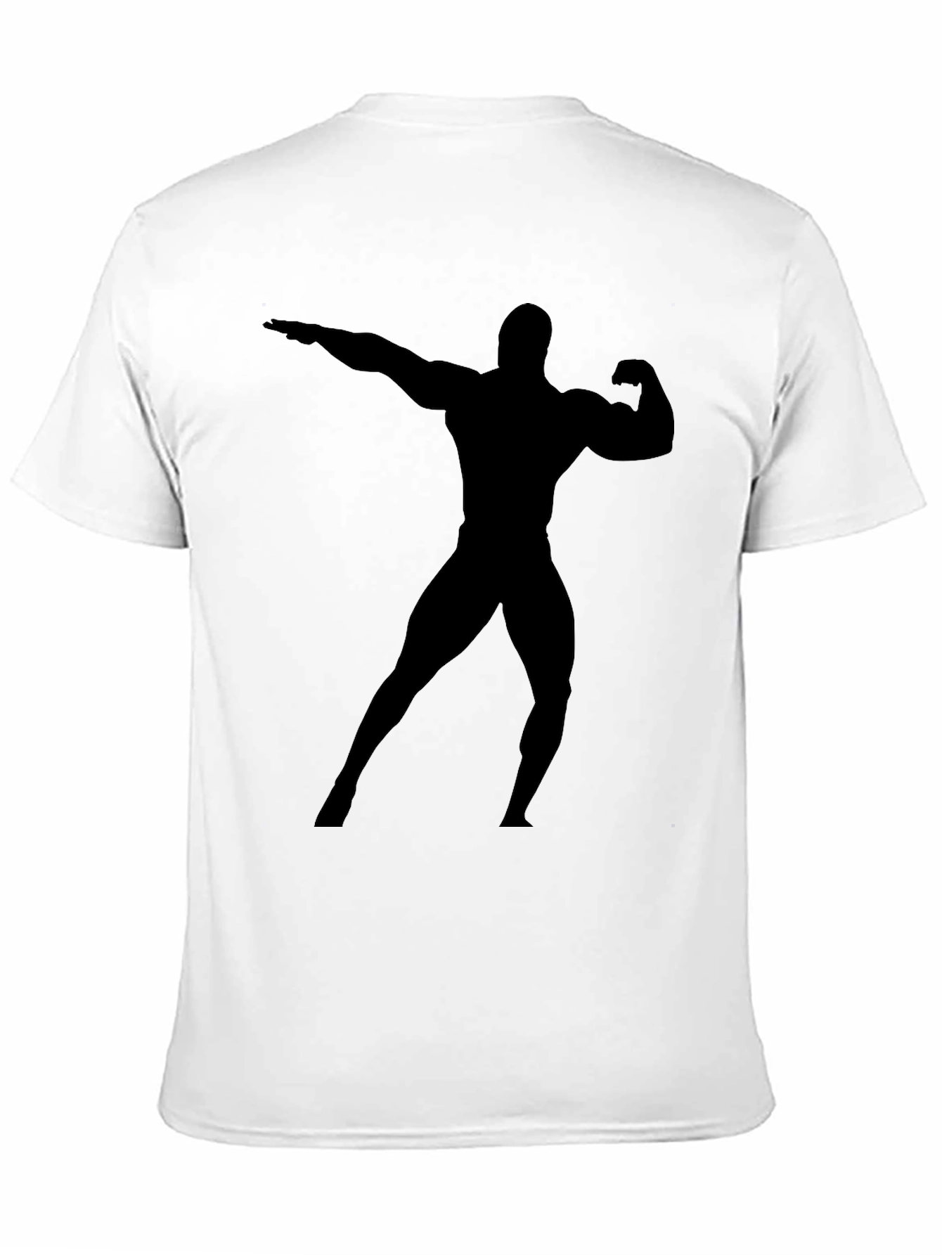 Mens Black Bodybuilder Graphic T-Shirt