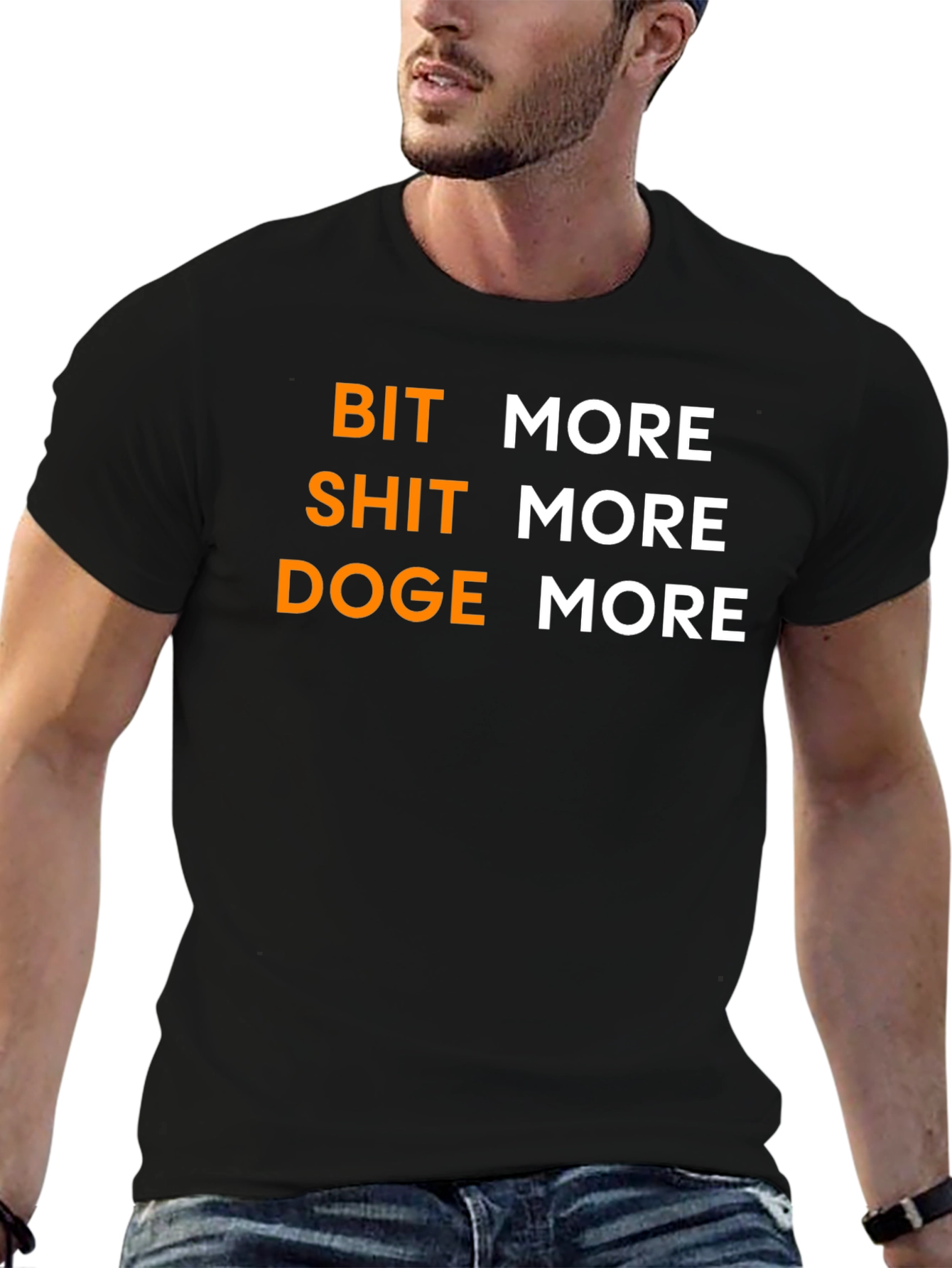 Bit Shit Doge More Black T-Shirt