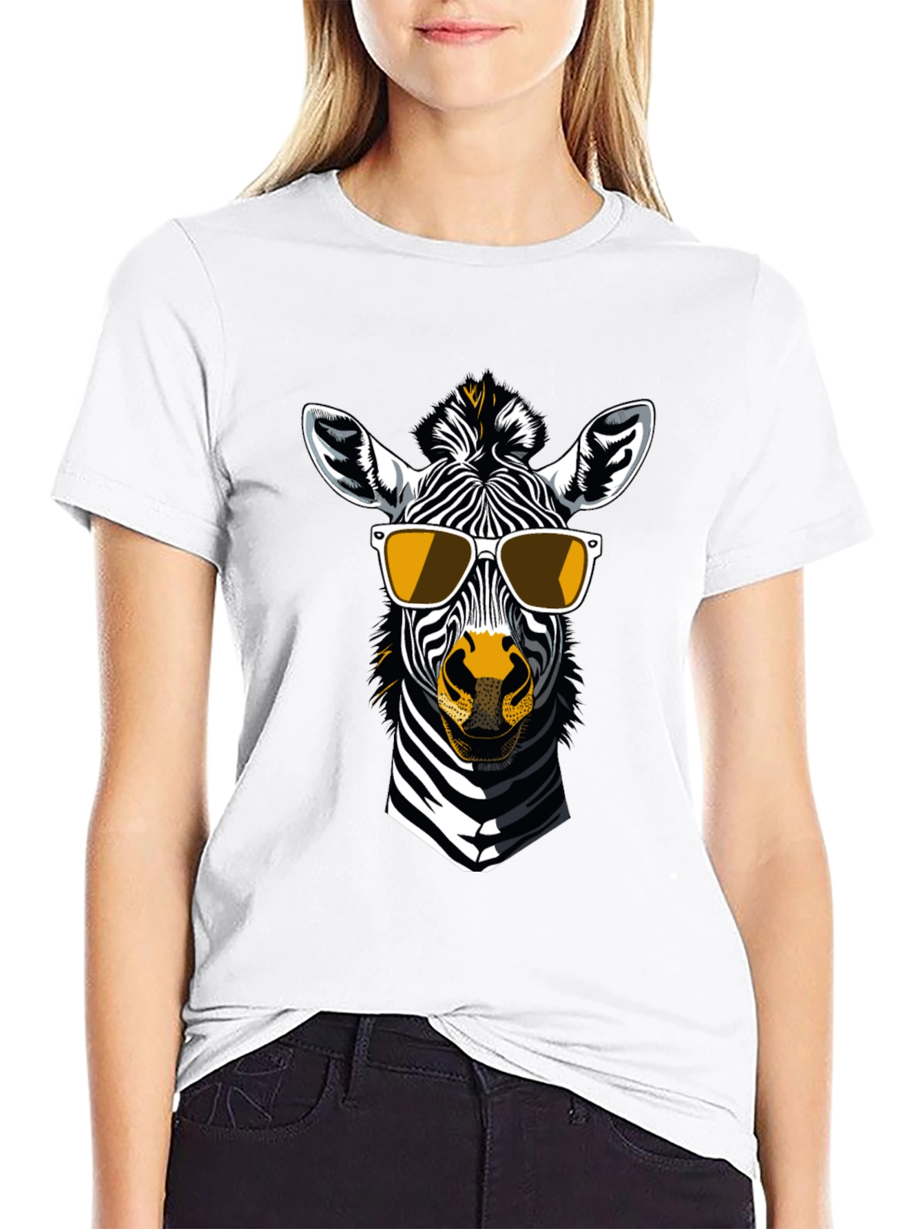 Cool Zebra Graphic T-Shirt