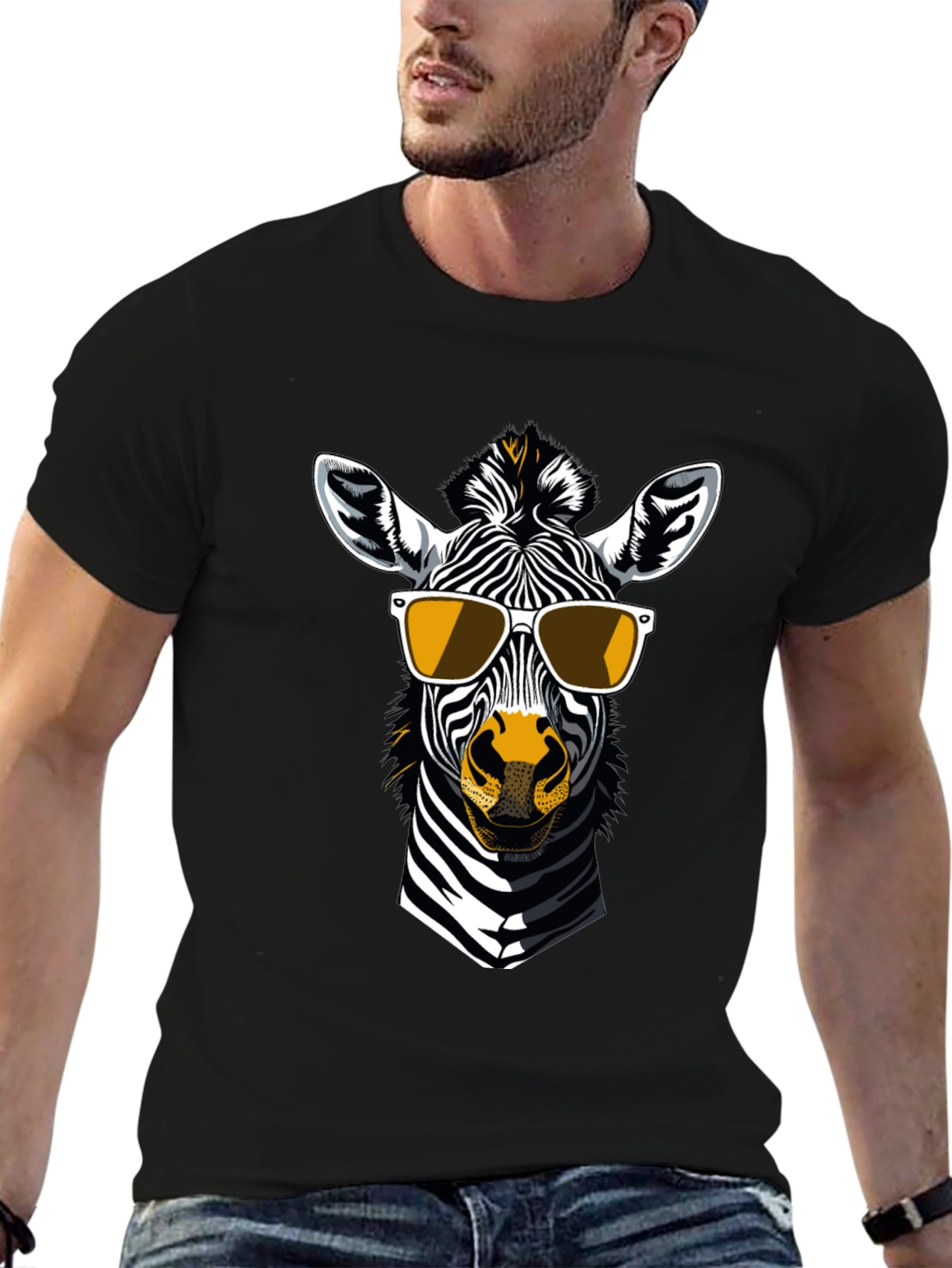 Cool Zebra Graphic T-Shirt