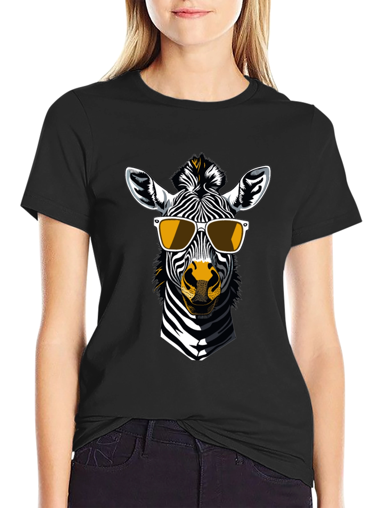 Cool Zebra Graphic T-Shirt