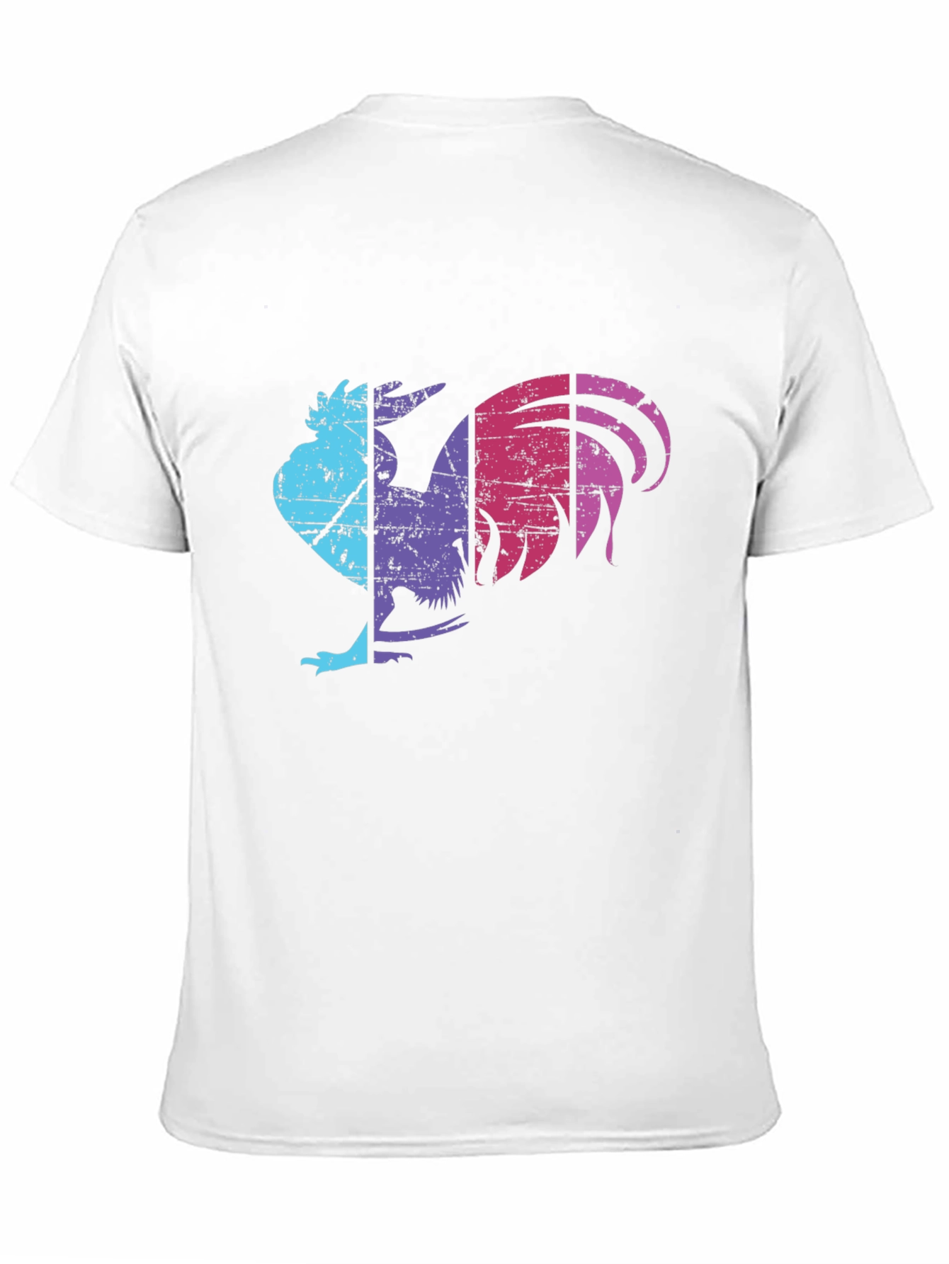 Retro Rooster Graphic Tee - Mens Black T-Shirt